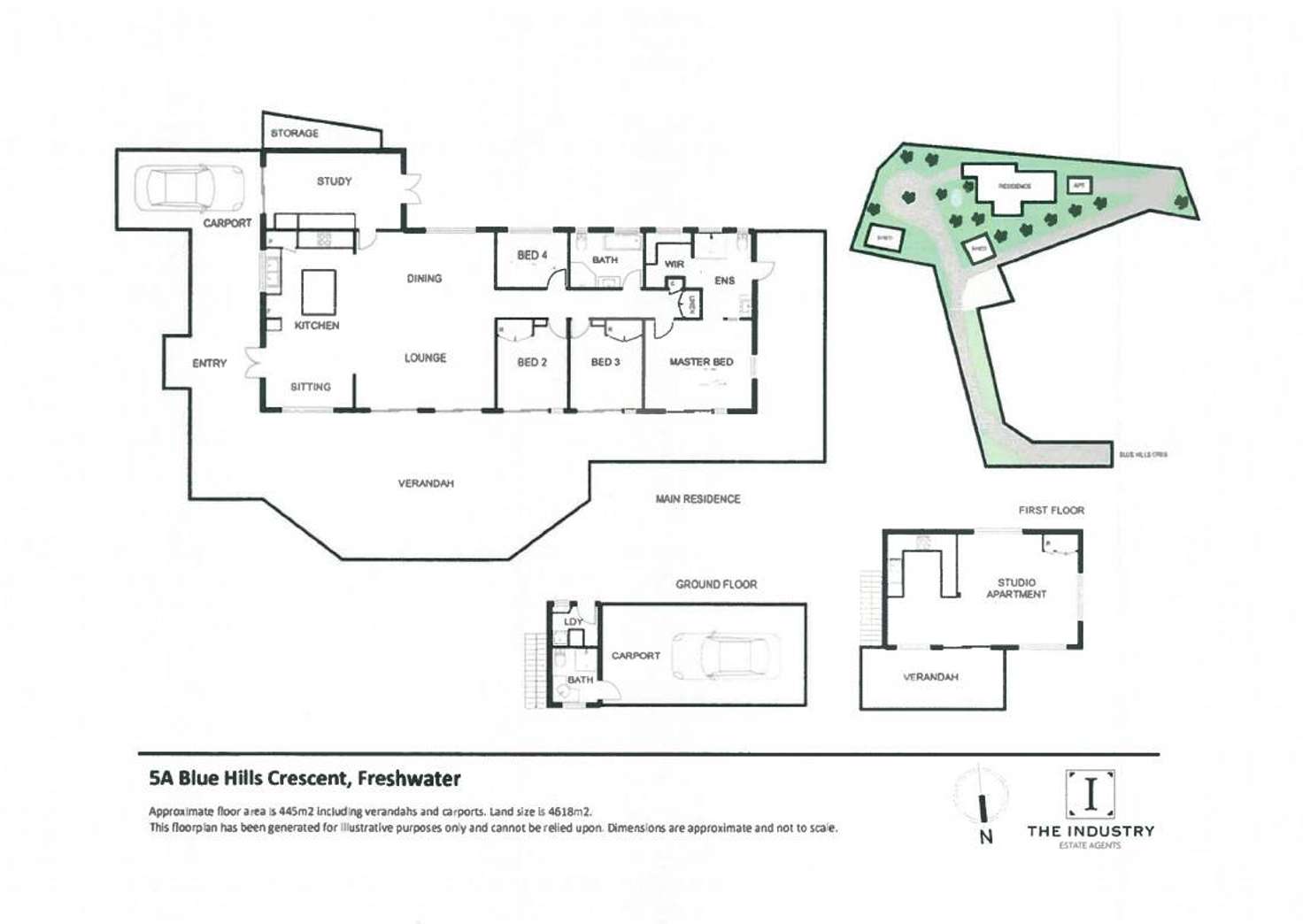 Floorplan of Homely house listing, 5A Blue Hills Crescent, Freshwater QLD 4870