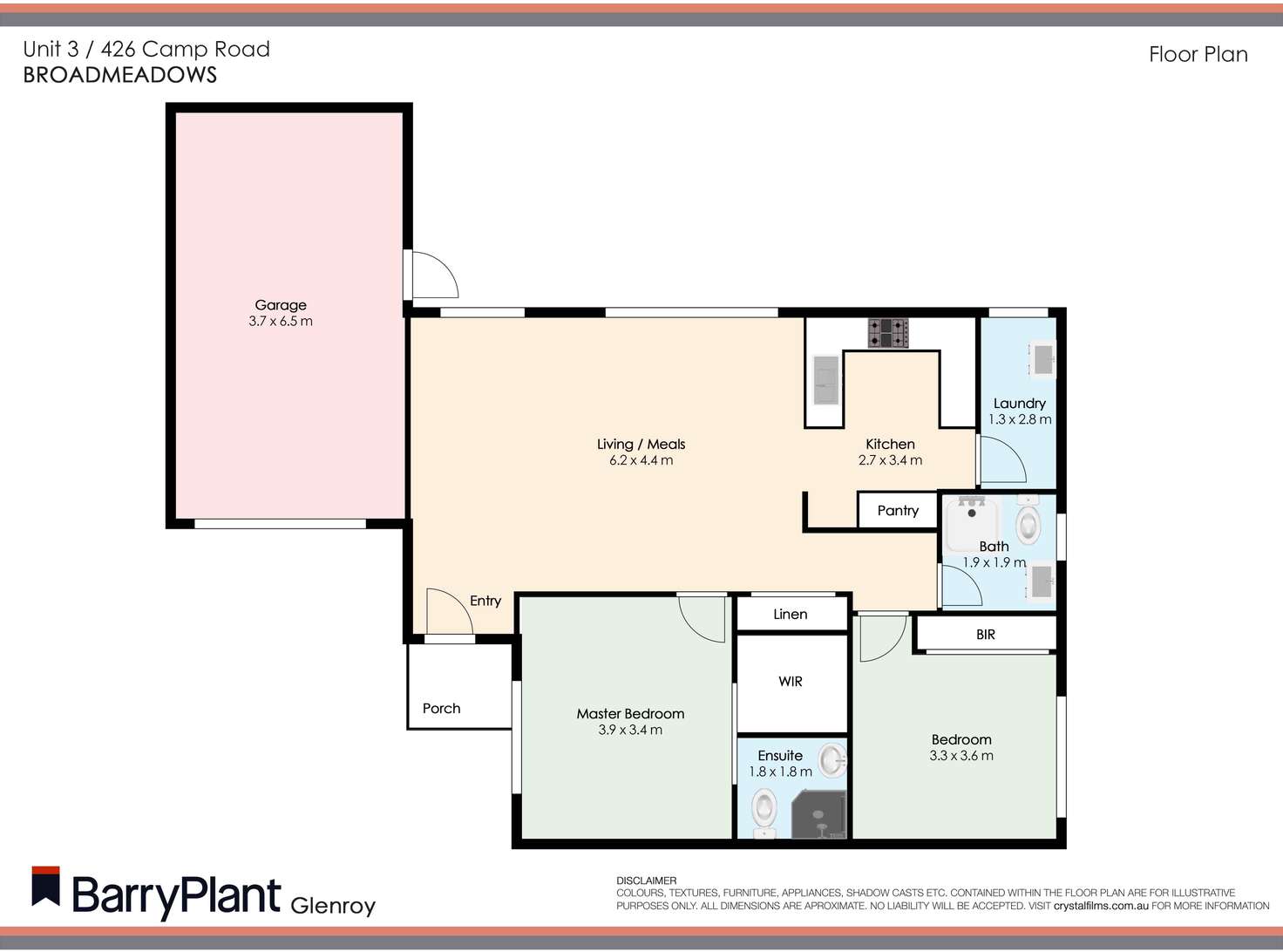 Floorplan of Homely unit listing, 3/426 Camp Road, Broadmeadows VIC 3047