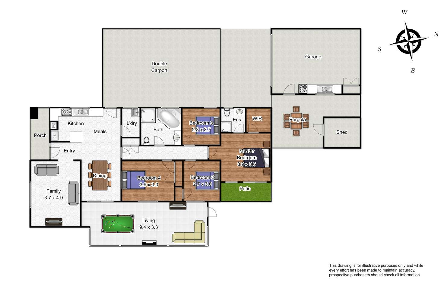 Floorplan of Homely house listing, 7 Pitman Street, Dandenong North VIC 3175