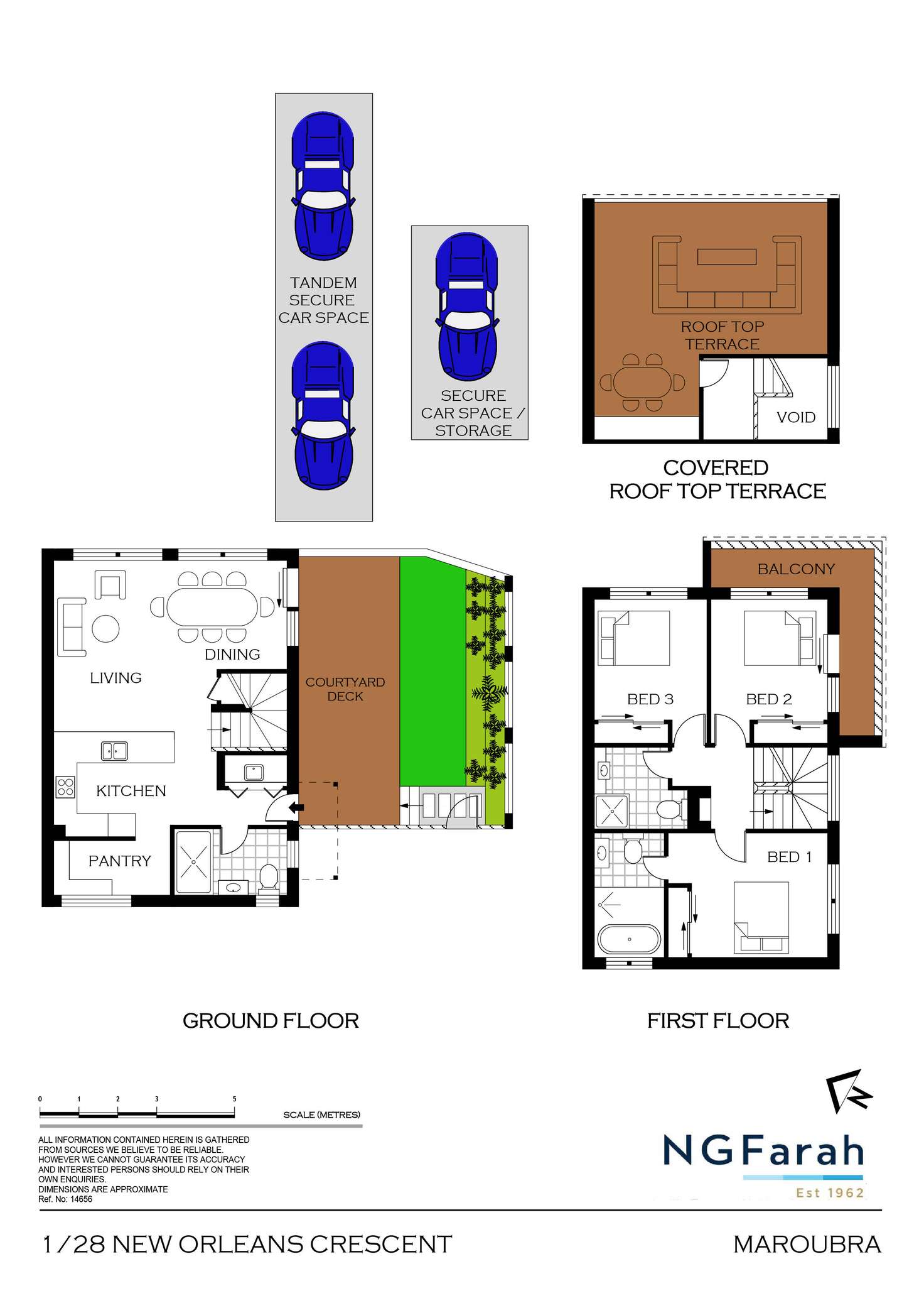 Floorplan of Homely townhouse listing, 1/28 New Orleans Crescent, Maroubra NSW 2035