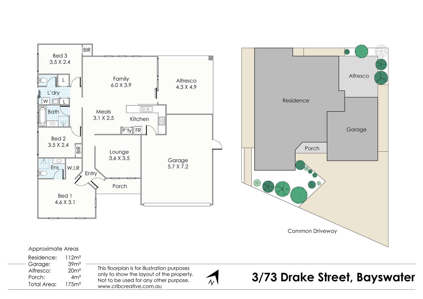 Floorplan of Homely house listing, 3/73 Drake Street, Bayswater WA 6053