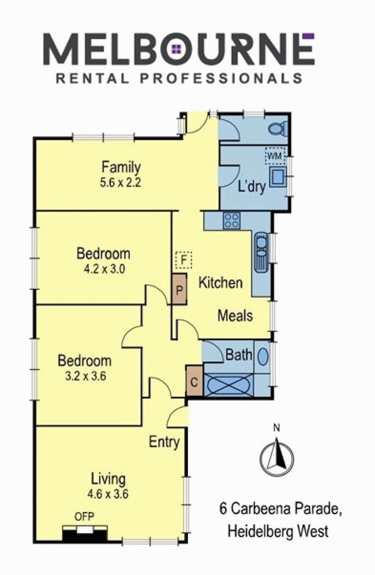 Floorplan of Homely house listing, 6 Carbeena Parade, Heidelberg West VIC 3081