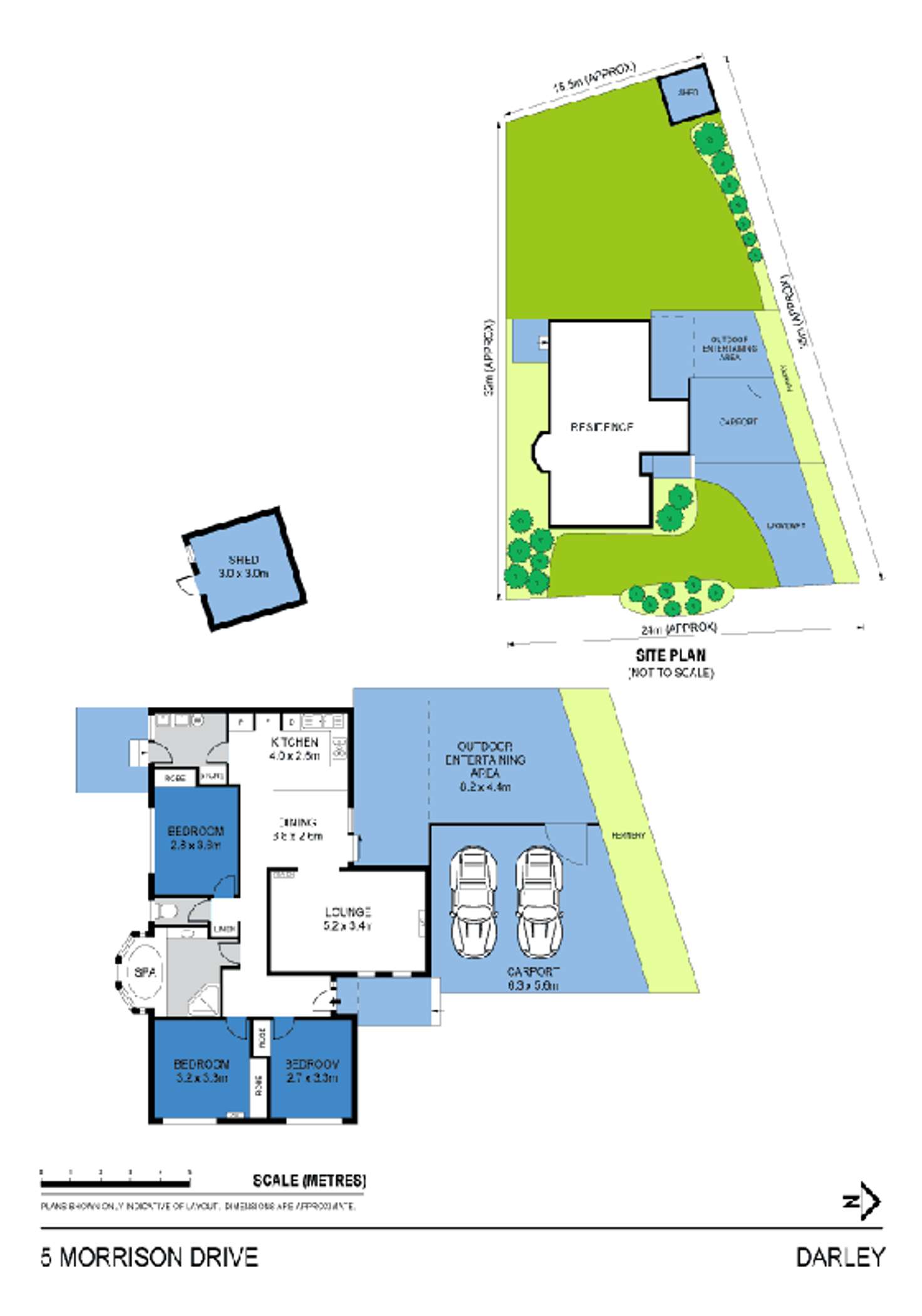 Floorplan of Homely house listing, 5 Morrison Drive, Darley VIC 3340