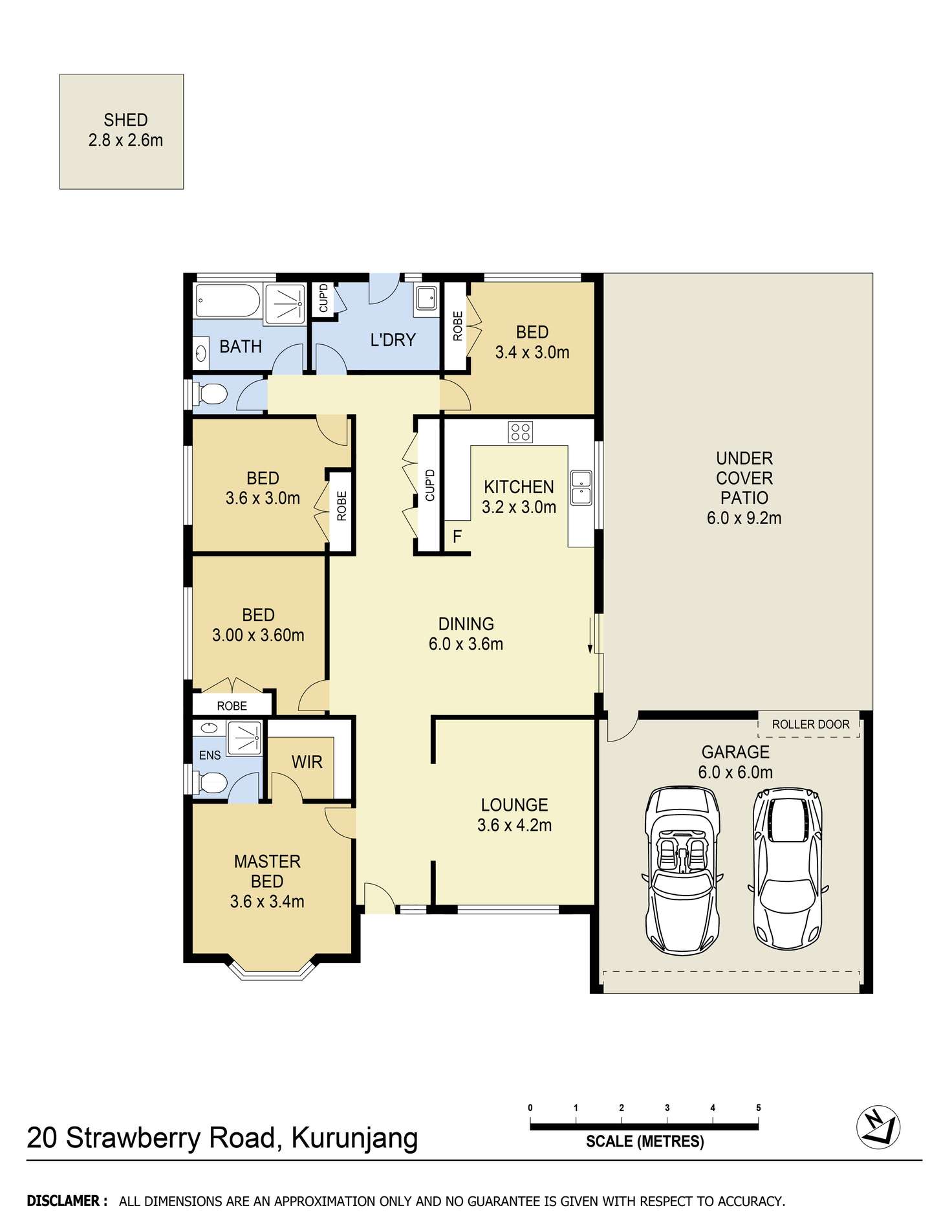 Floorplan of Homely house listing, 20 Strawberry Road, Kurunjang VIC 3337