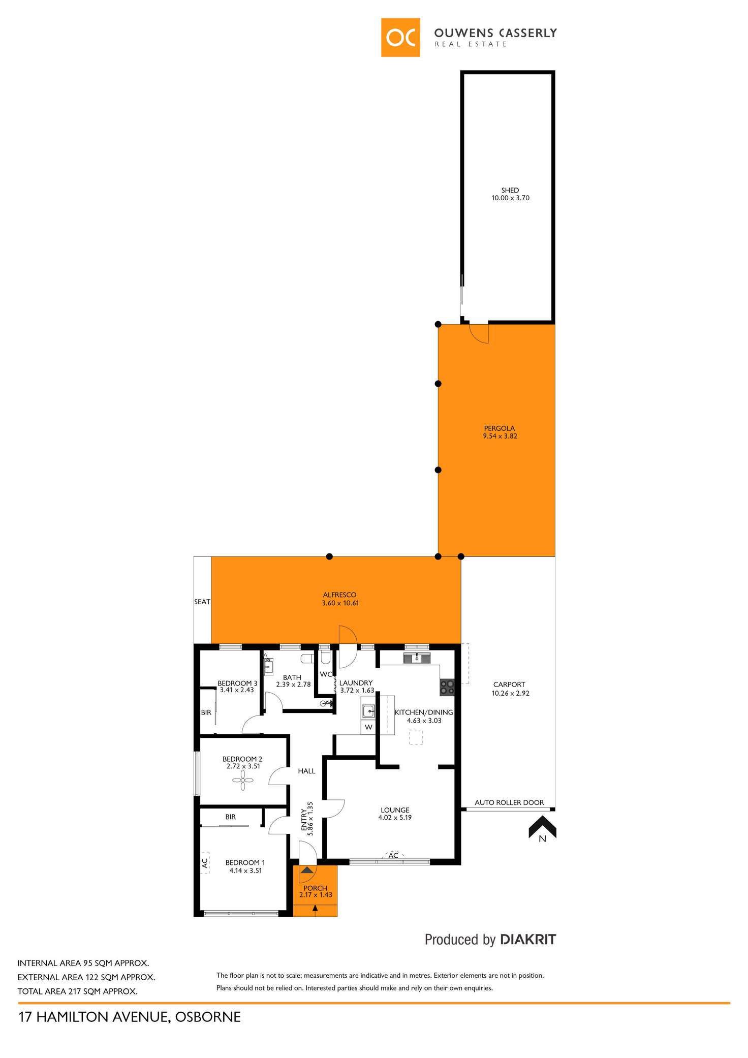 Floorplan of Homely house listing, 17 Hamilton Avenue, Osborne SA 5017