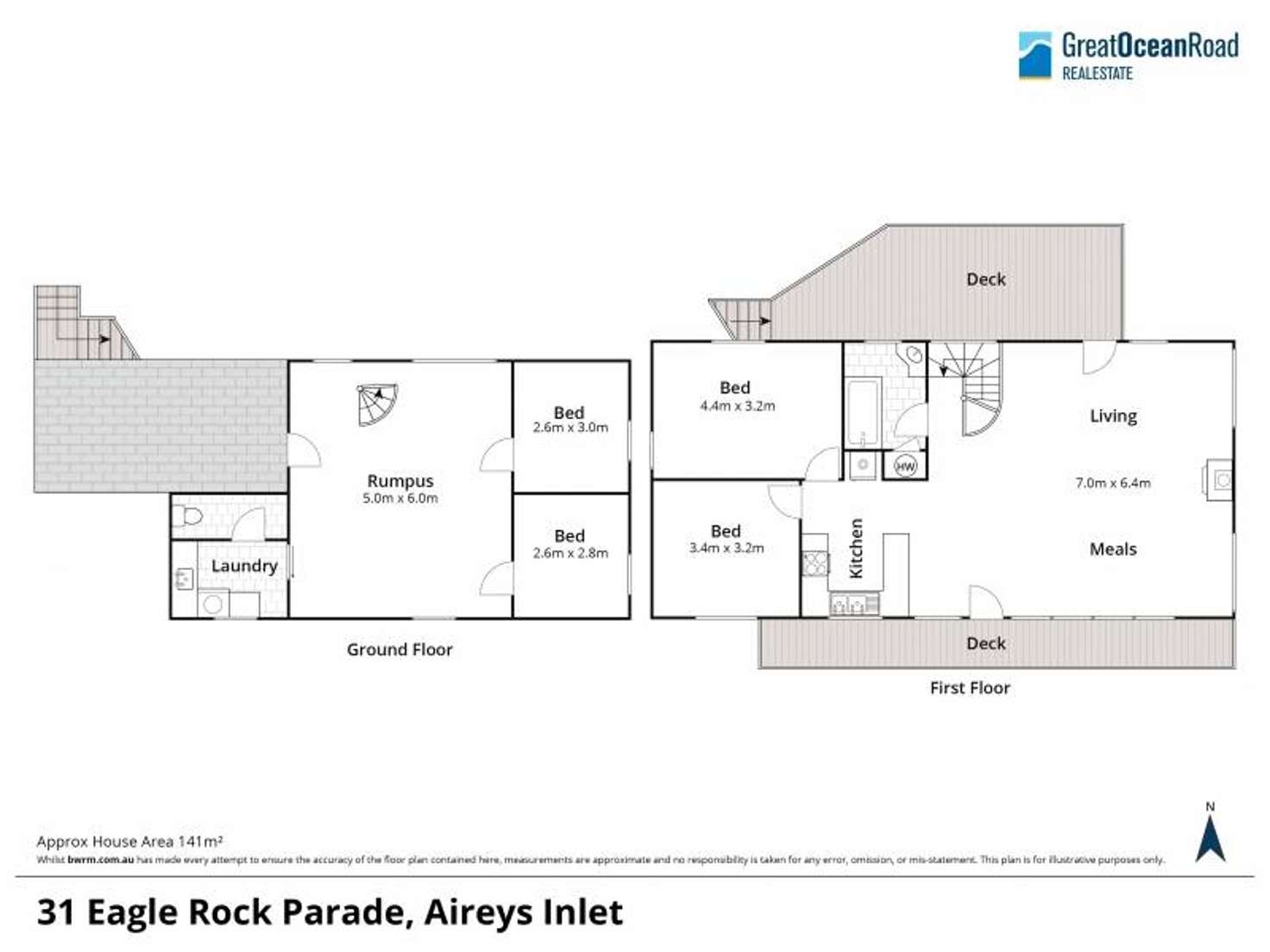 Floorplan of Homely house listing, 31 Eagle Rock Parade, Aireys Inlet VIC 3231