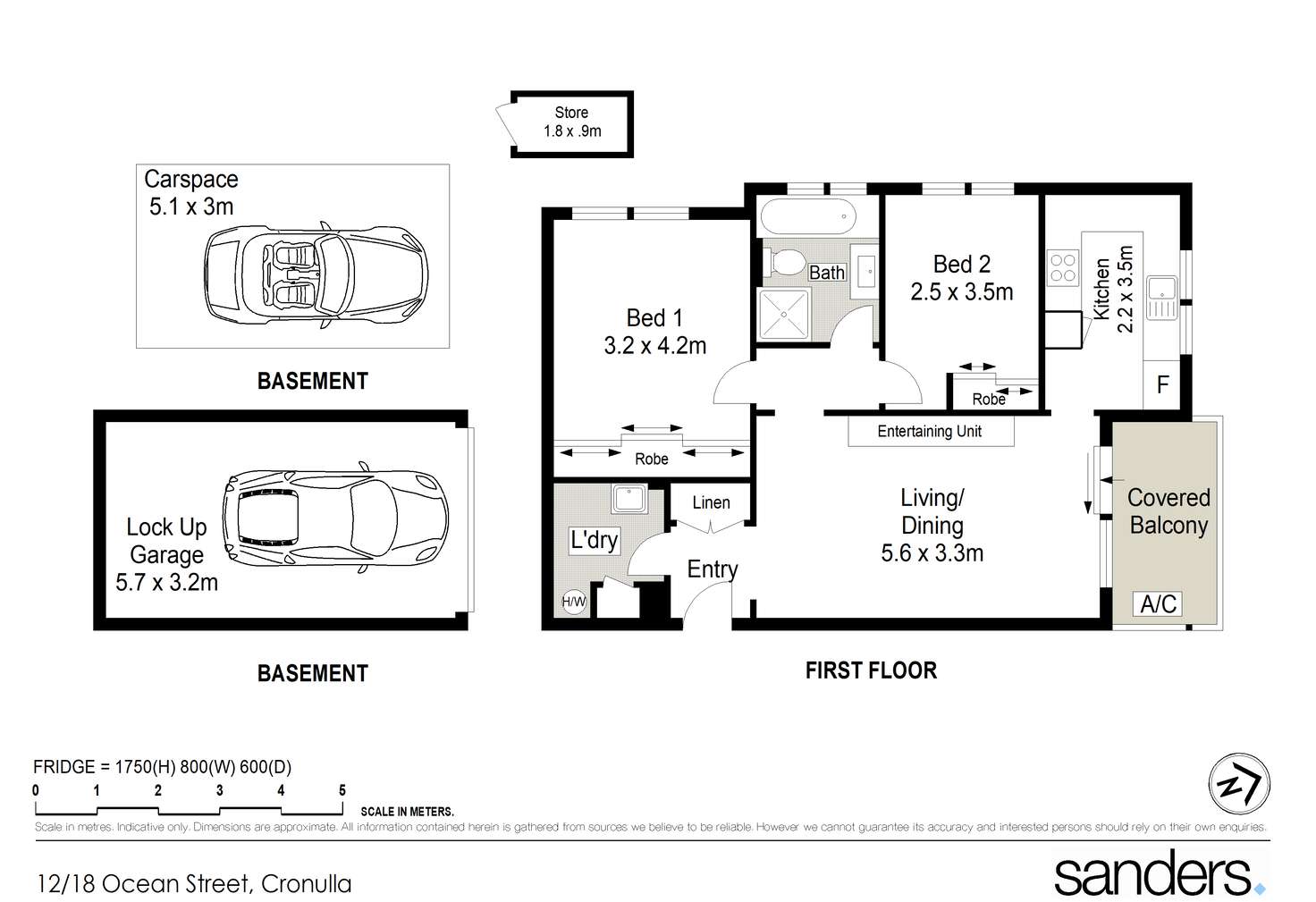 Floorplan of Homely apartment listing, 12/18-22 Ocean Street, Cronulla NSW 2230