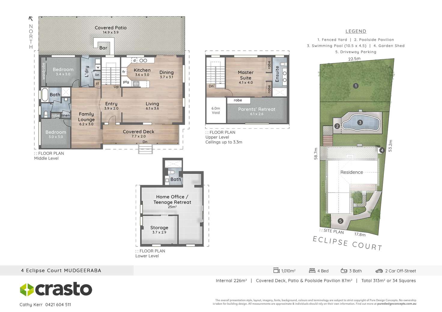 Floorplan of Homely house listing, 4 Eclipse Court, Mudgeeraba QLD 4213