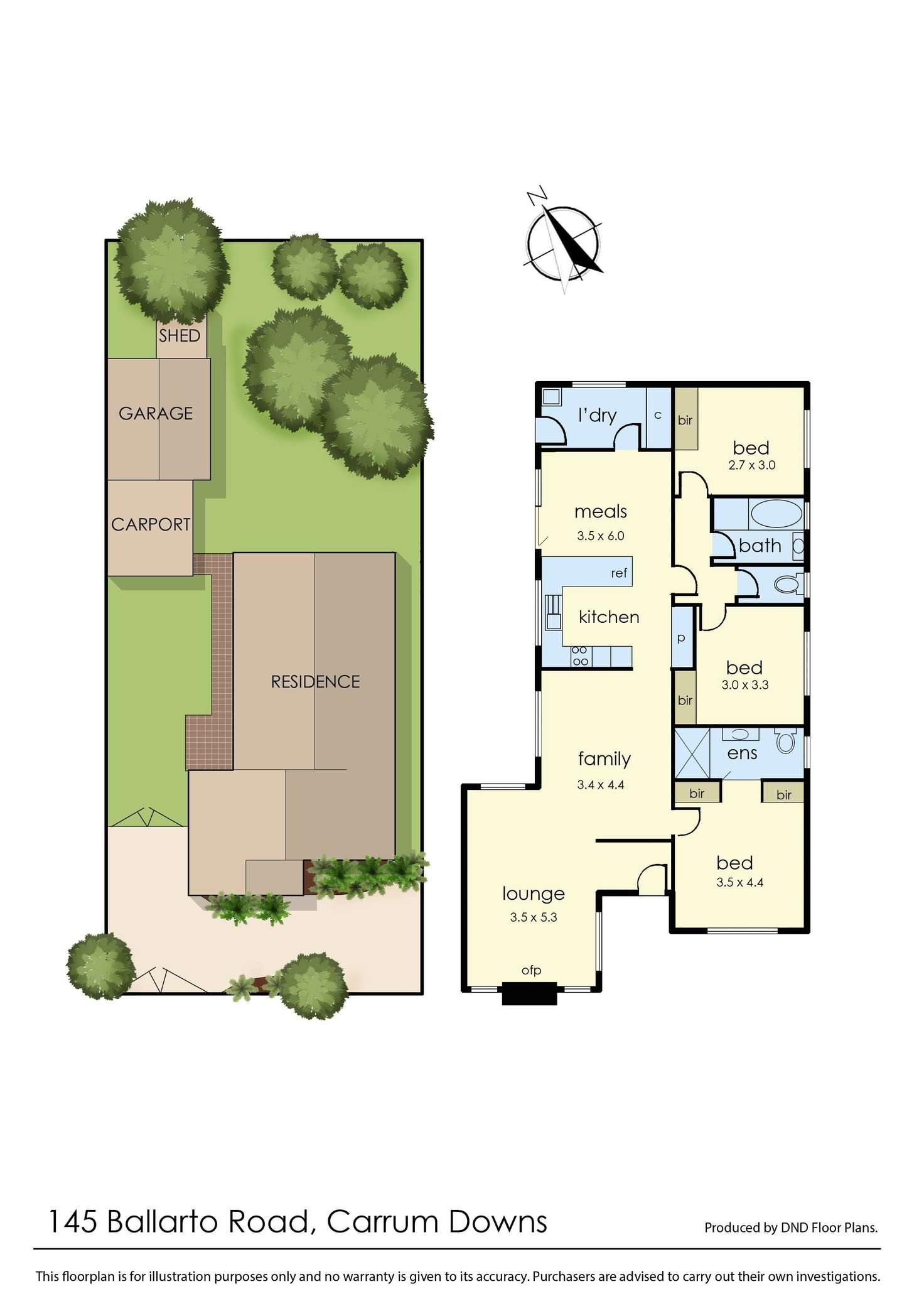 Floorplan of Homely house listing, 145 Ballarto Road, Carrum Downs VIC 3201