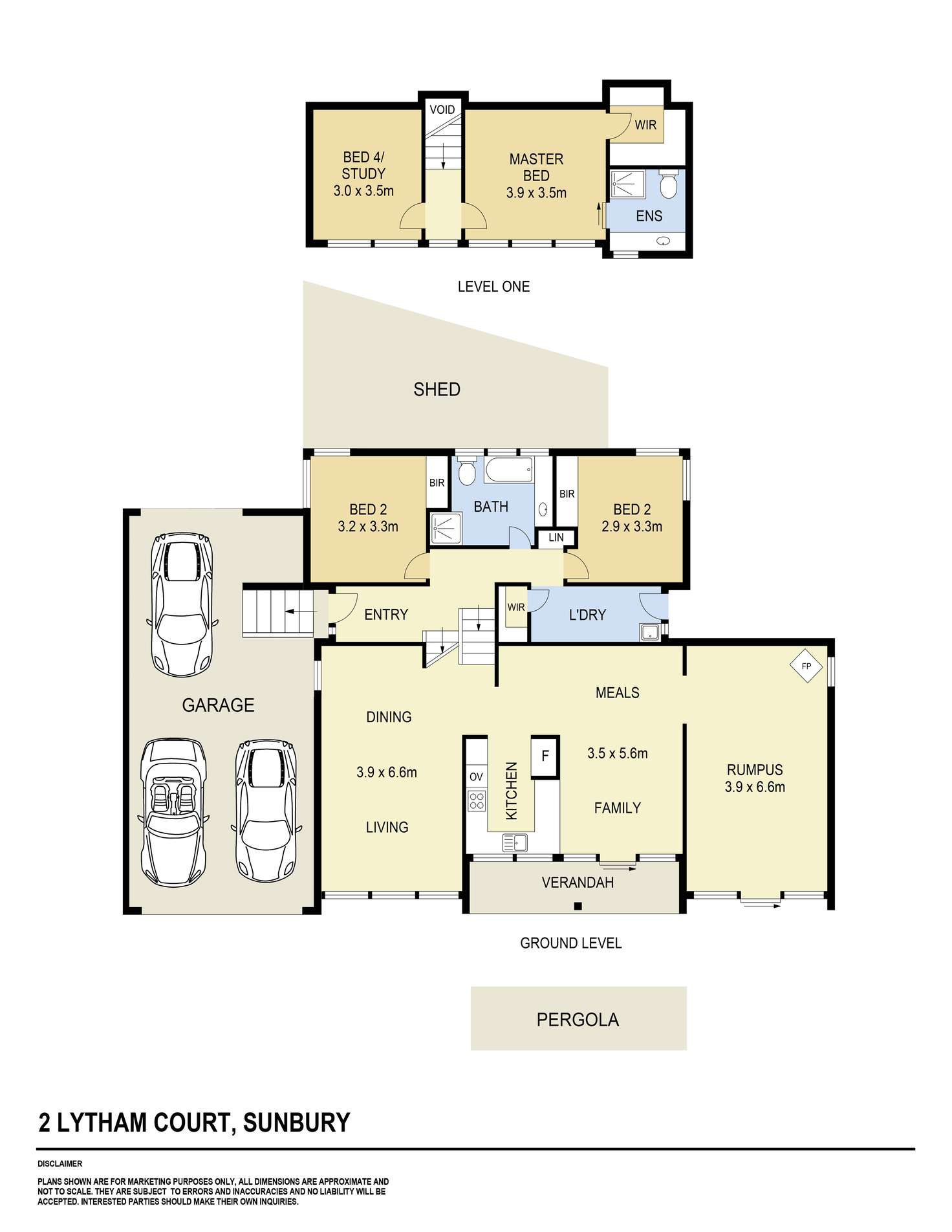 Floorplan of Homely house listing, 2 Lytham Court, Sunbury VIC 3429