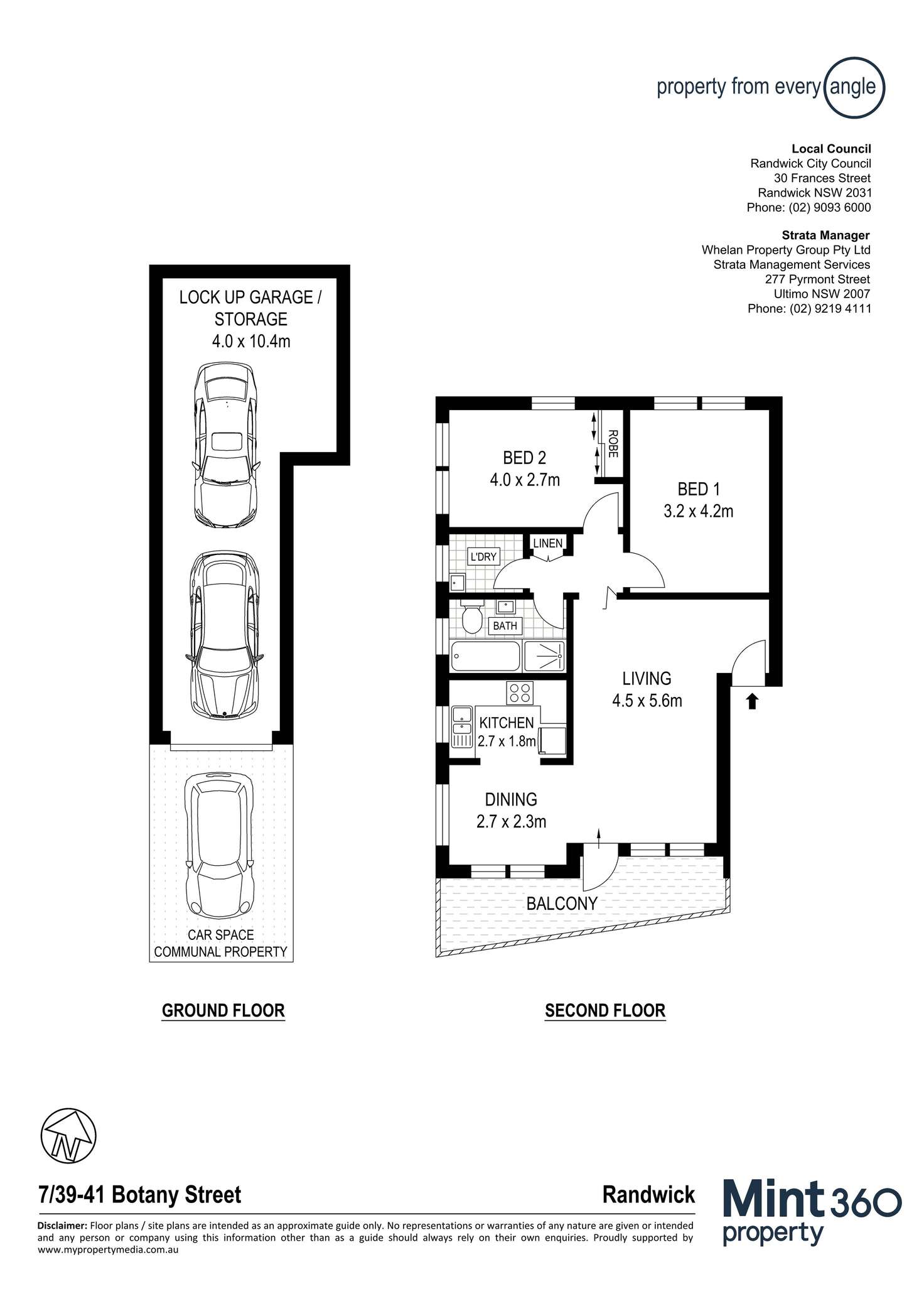 Floorplan of Homely apartment listing, 7/39-41 Botany Street, Randwick NSW 2031