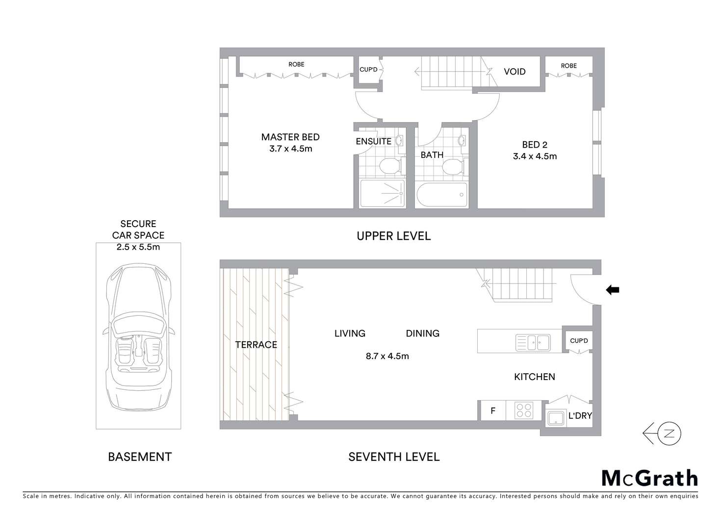 Floorplan of Homely apartment listing, 708/34 Oxley Street, St Leonards NSW 2065