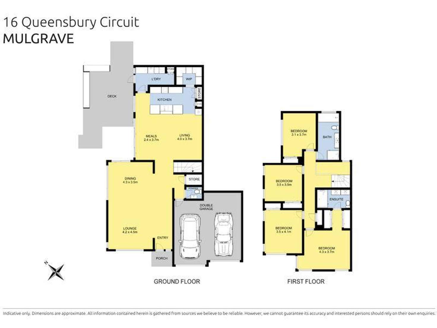 Floorplan of Homely house listing, 16 Queensberry Circuit, Mulgrave VIC 3170