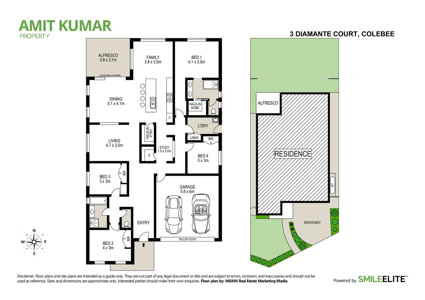 Floorplan of Homely house listing, 3 Diamante Circuit, Colebee NSW 2761