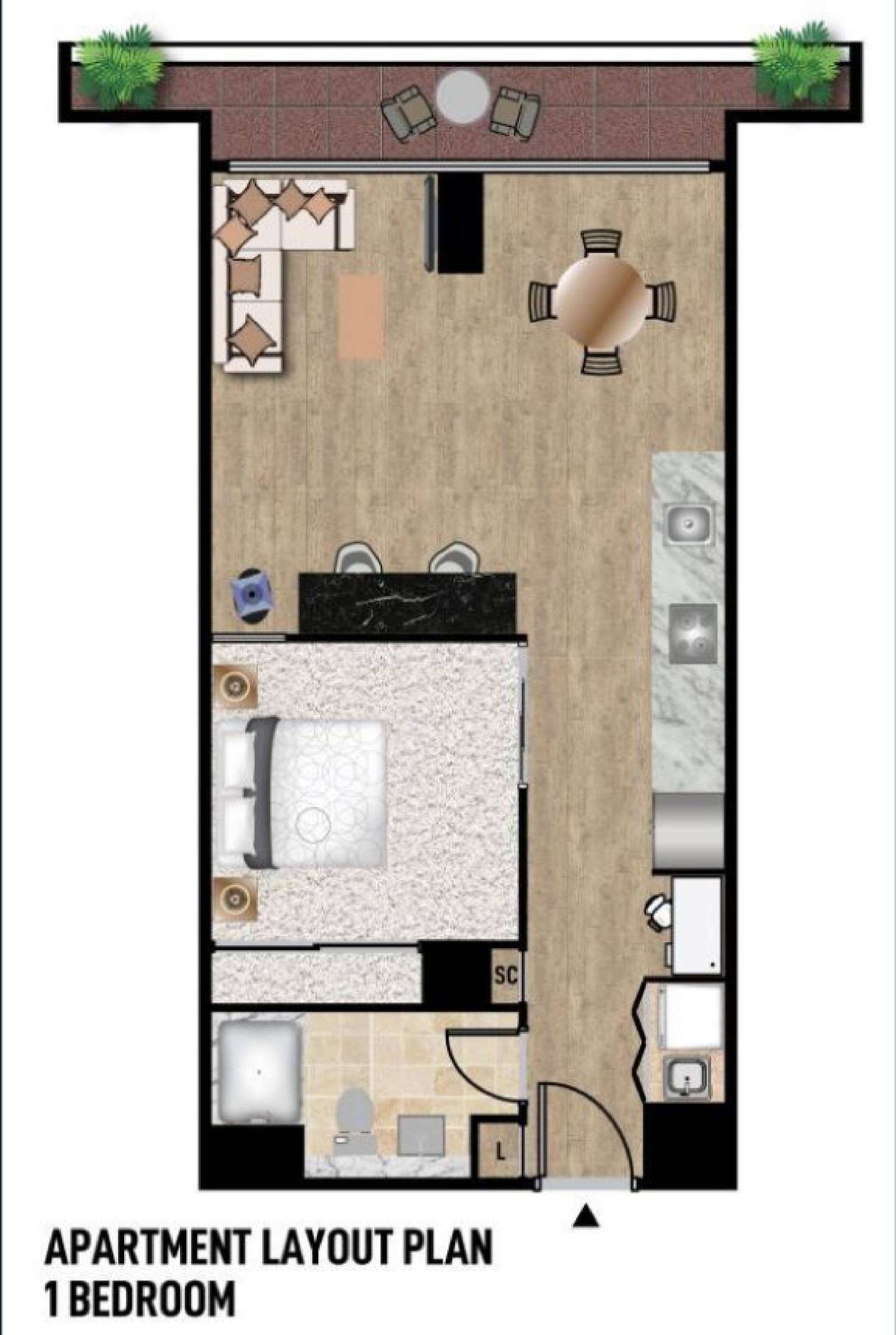 Floorplan of Homely apartment listing, 2080/48 Skyring Terrace, Newstead QLD 4006