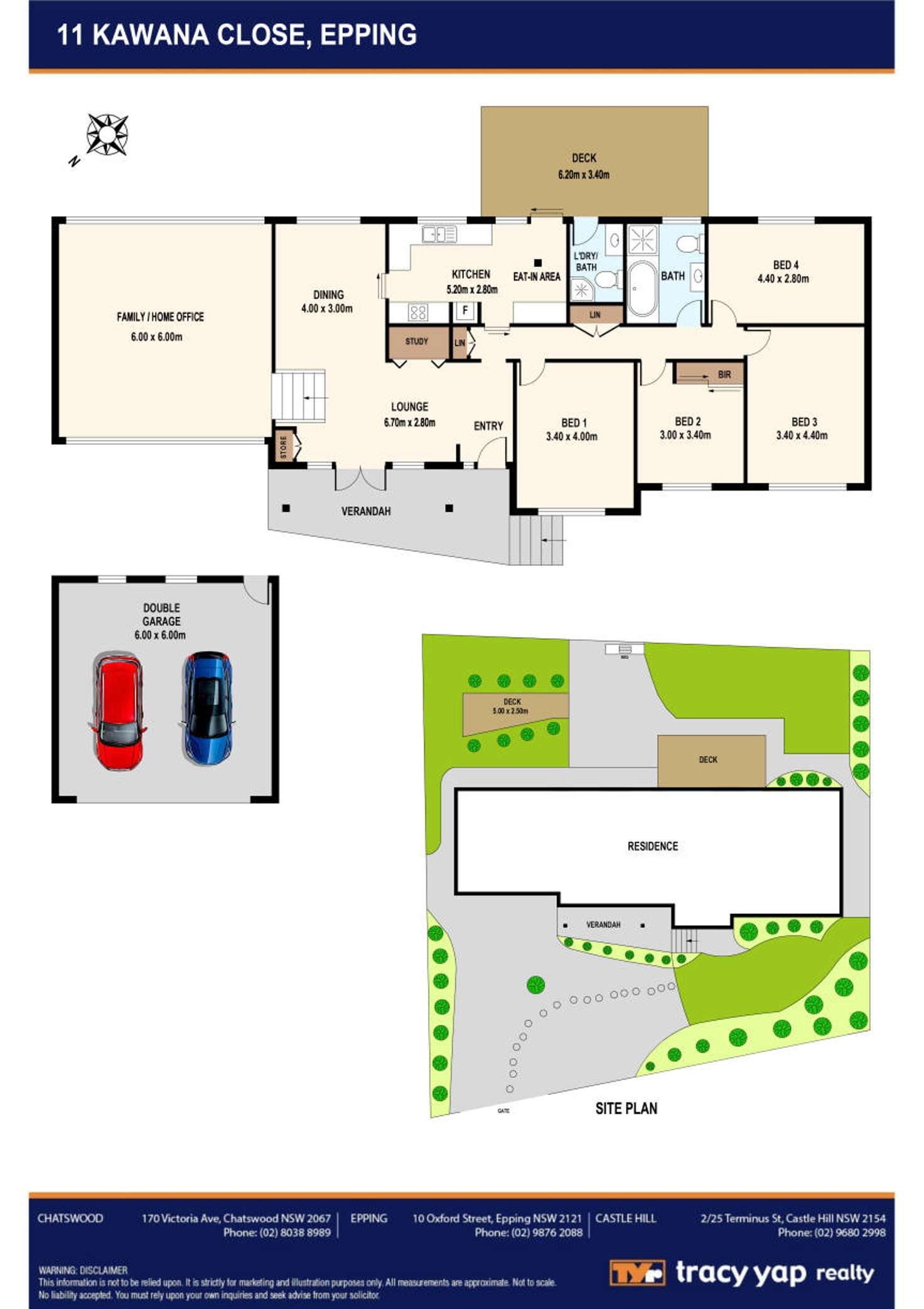 Floorplan of Homely house listing, 11 Kawana Close, Epping NSW 2121