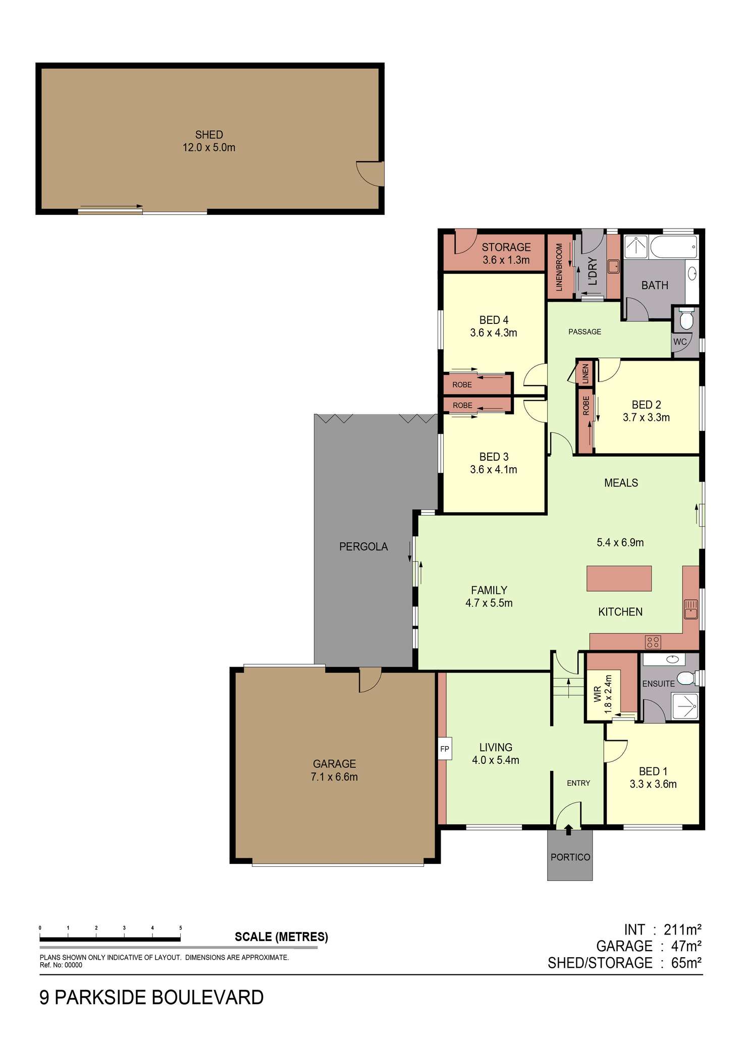 Floorplan of Homely house listing, 9 Parkside Boulevard, Strathdale VIC 3550