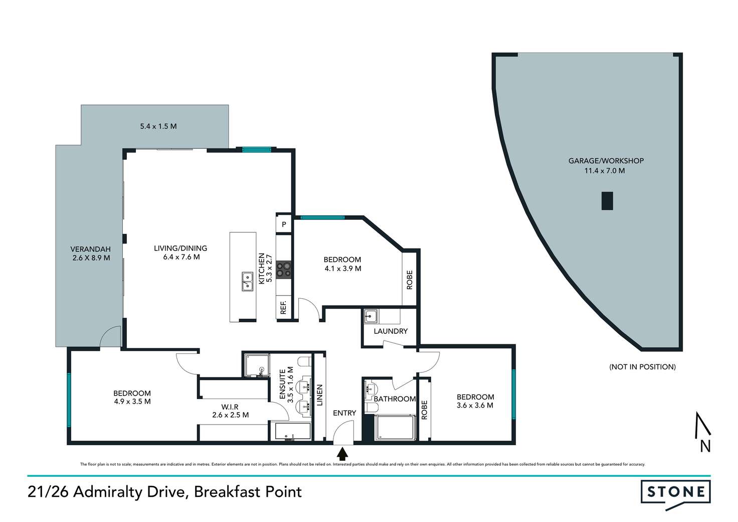 Floorplan of Homely apartment listing, 21/26-28 Admiralty Drive, Breakfast Point NSW 2137