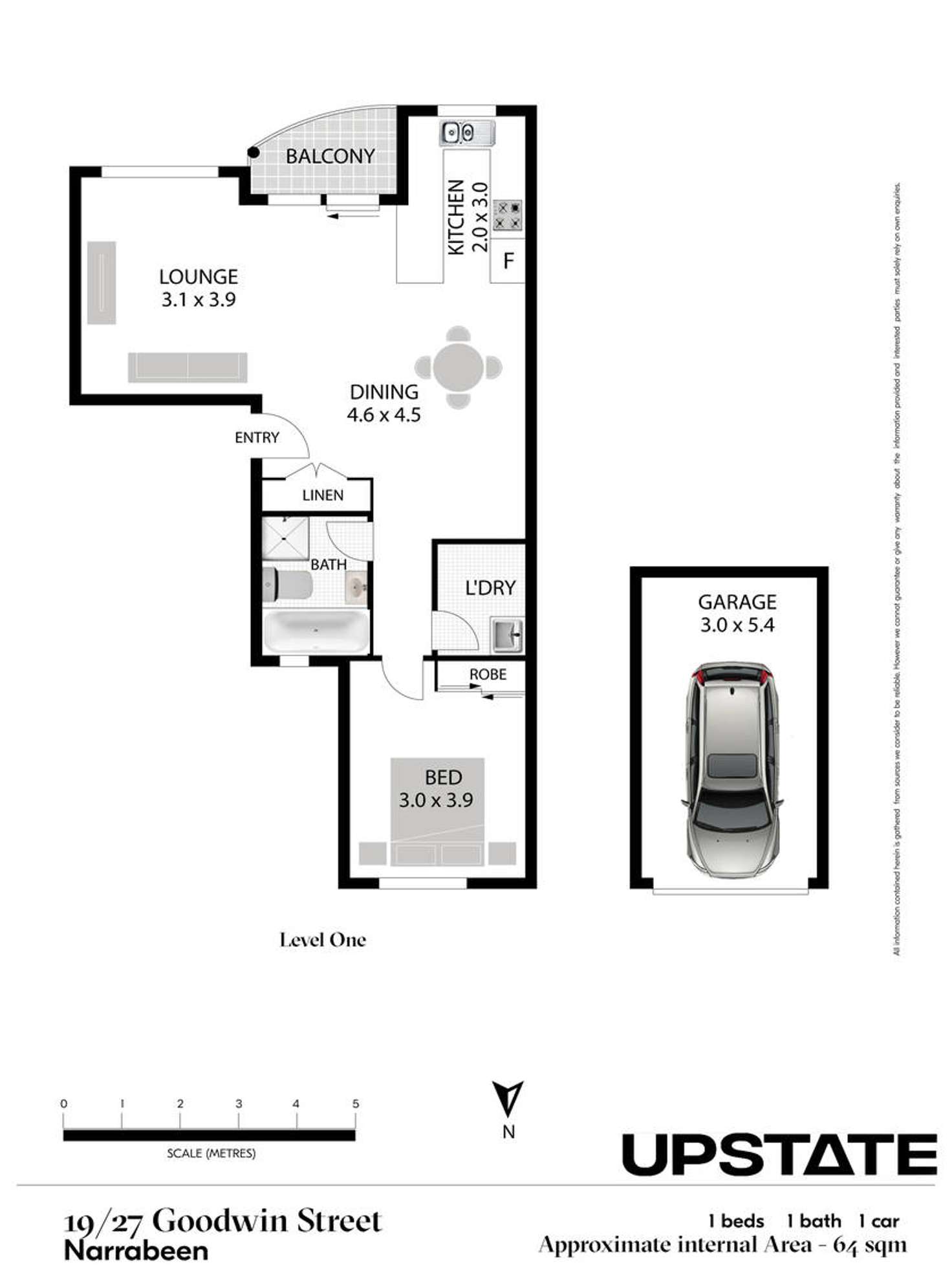 Floorplan of Homely unit listing, 19/27 Goodwin Street, Narrabeen NSW 2101