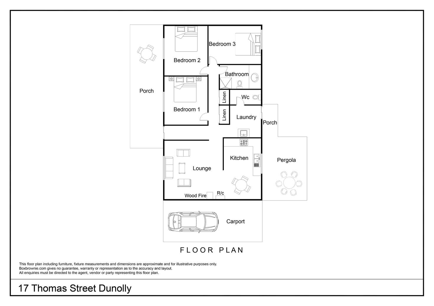 Floorplan of Homely house listing, 17 Thomas Street, Dunolly VIC 3472
