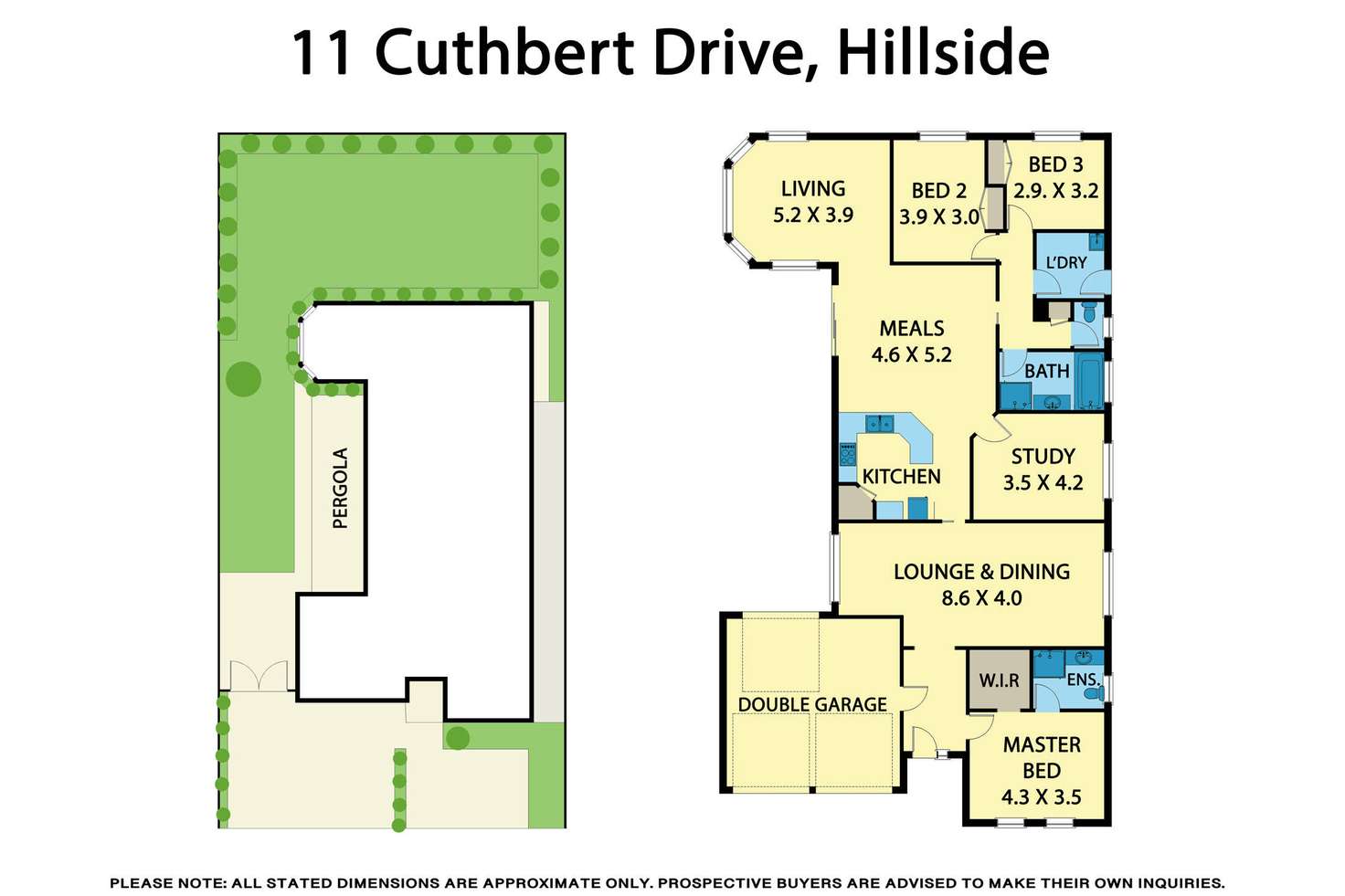 Floorplan of Homely house listing, 11 Cuthbert Drive, Hillside VIC 3037