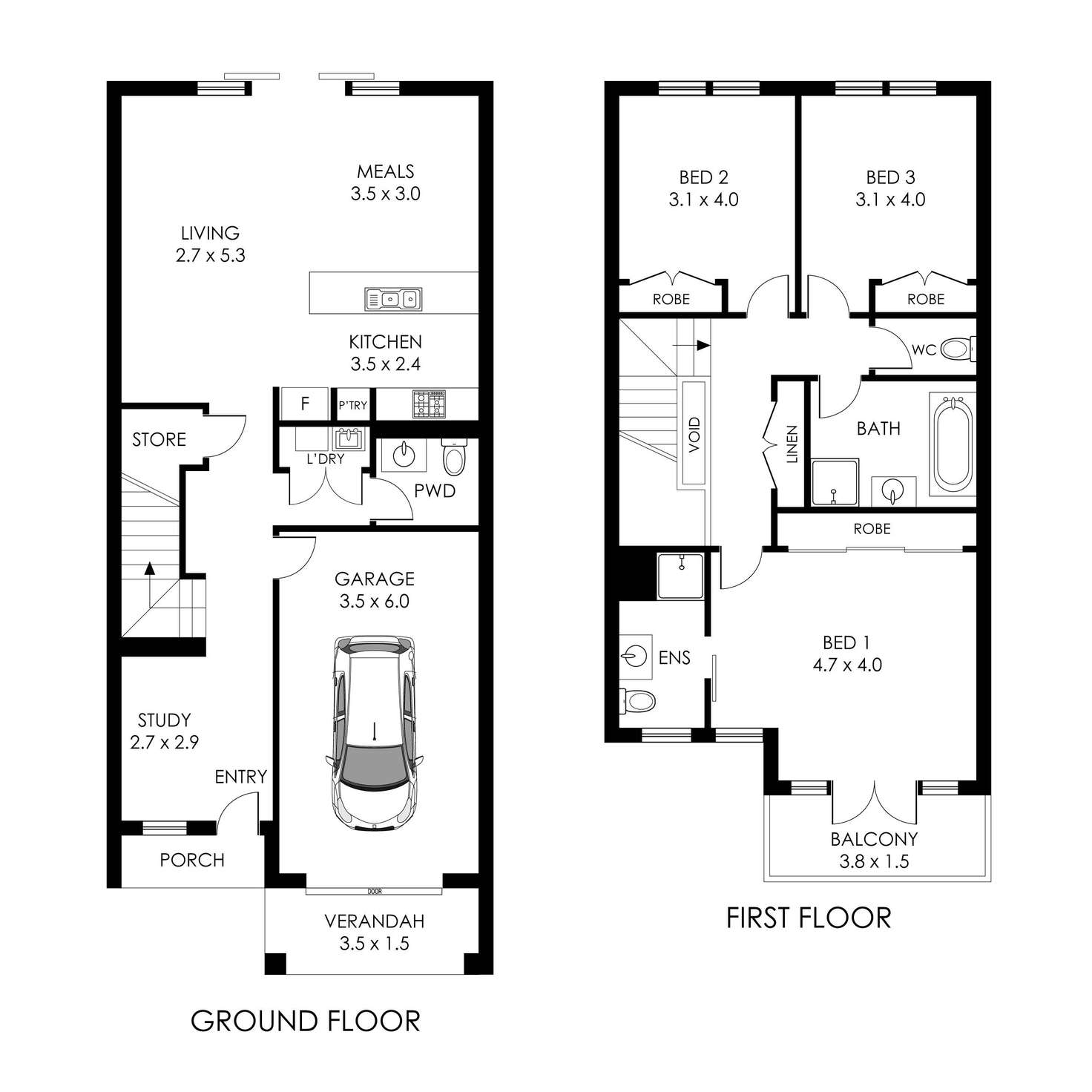 Floorplan of Homely house listing, 74 Rippleside Terrace, Tarneit VIC 3029