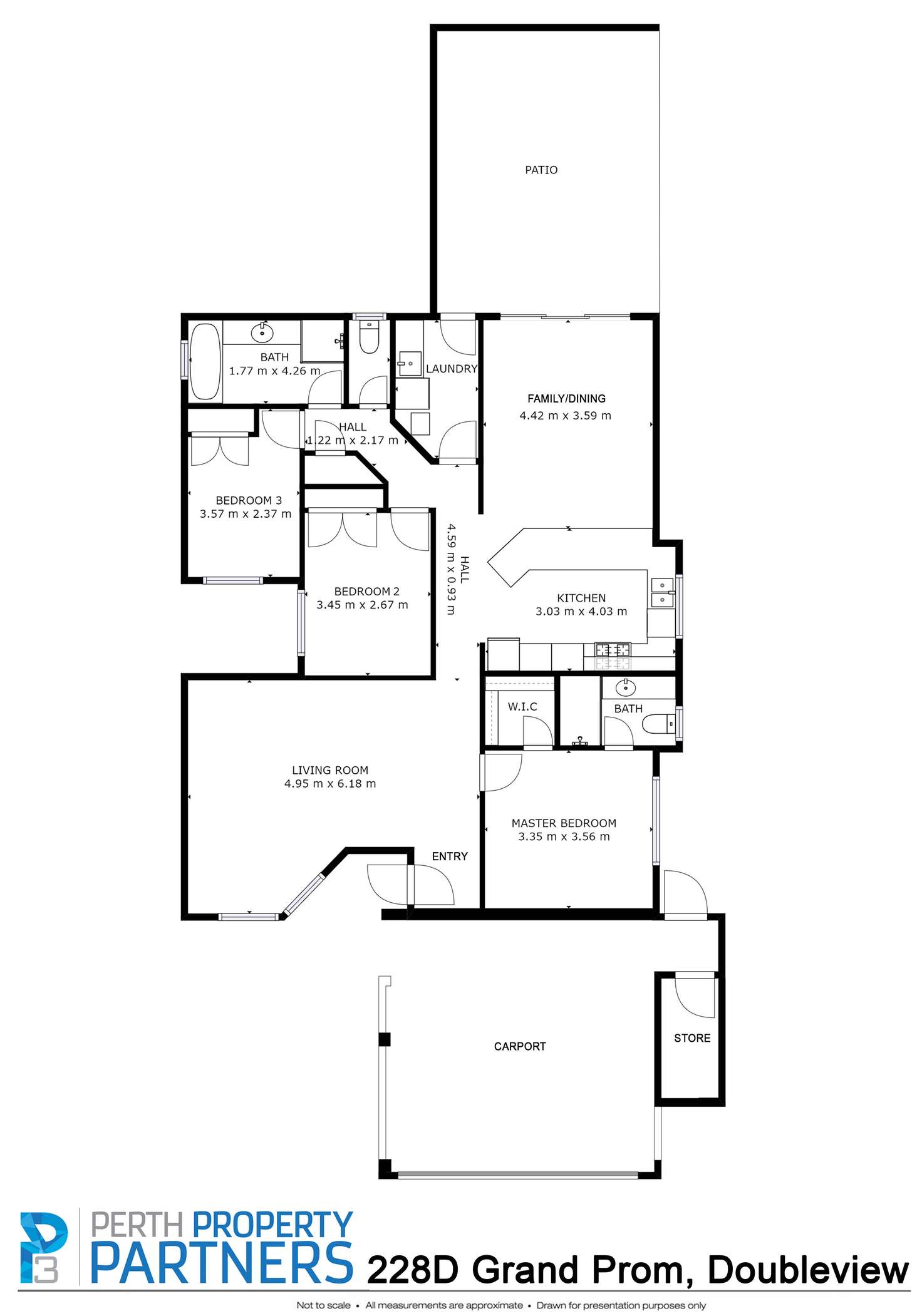 Floorplan of Homely house listing, 228 Grand Promenade, Doubleview WA 6018