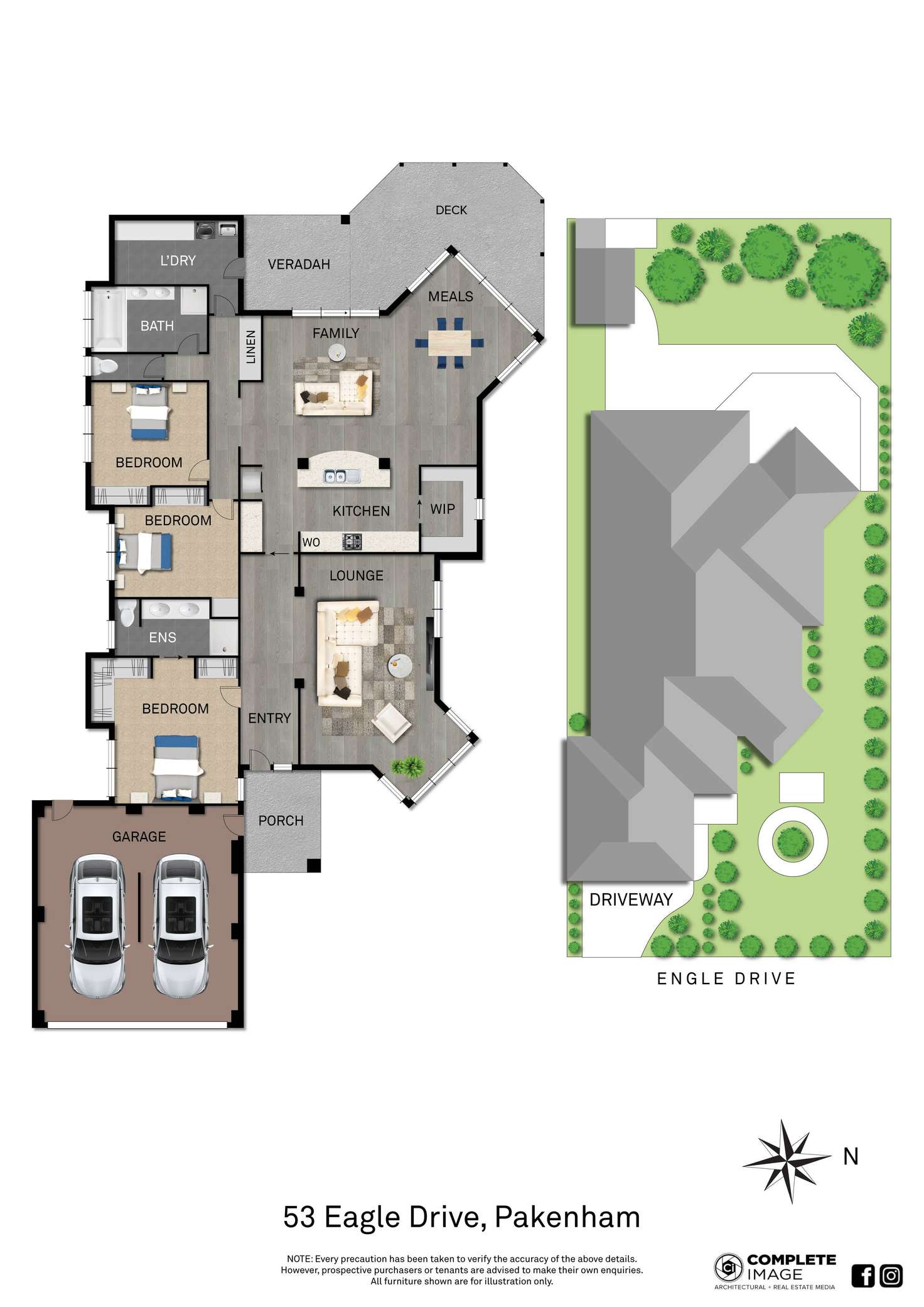 Floorplan of Homely house listing, 53 Eagle Drive, Pakenham VIC 3810