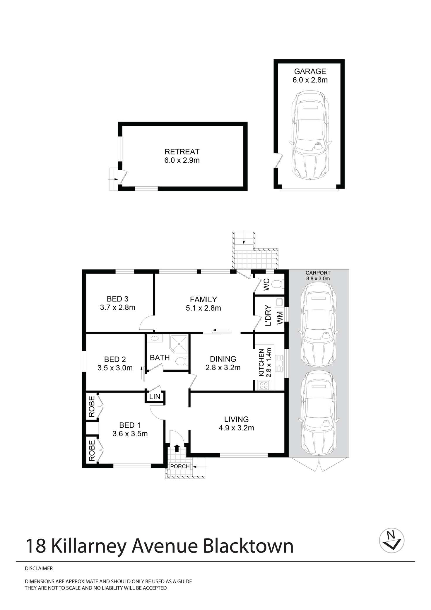Floorplan of Homely house listing, 18 Killarney Avenue, Blacktown NSW 2148