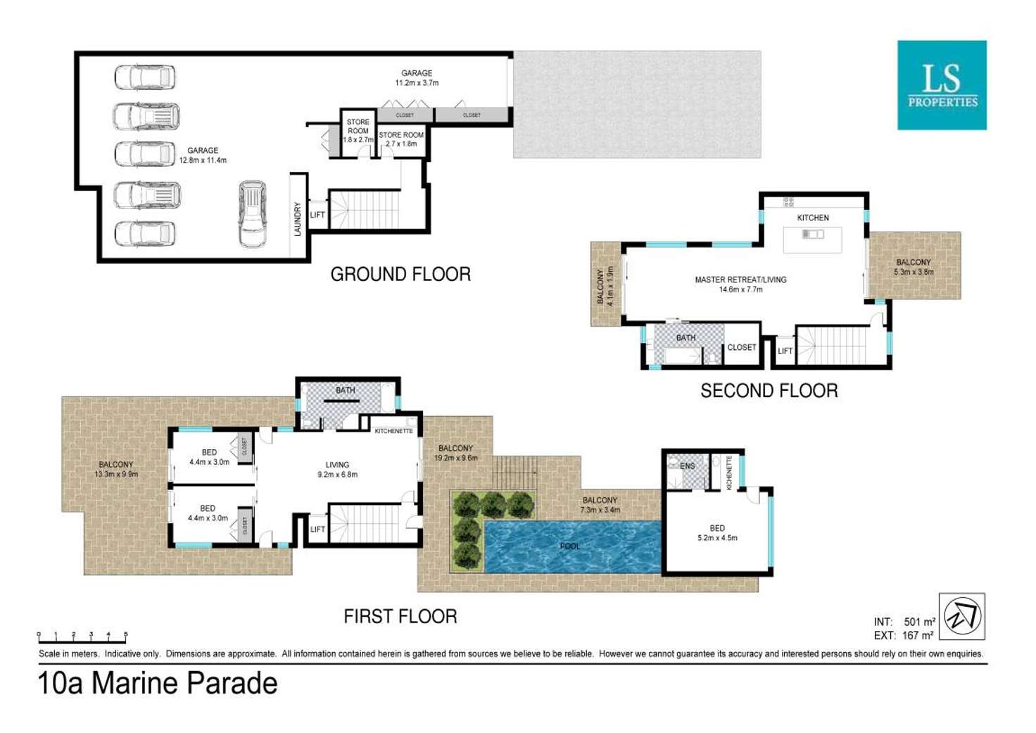 Floorplan of Homely house listing, 10A Marine Parade, Fingal Head NSW 2487