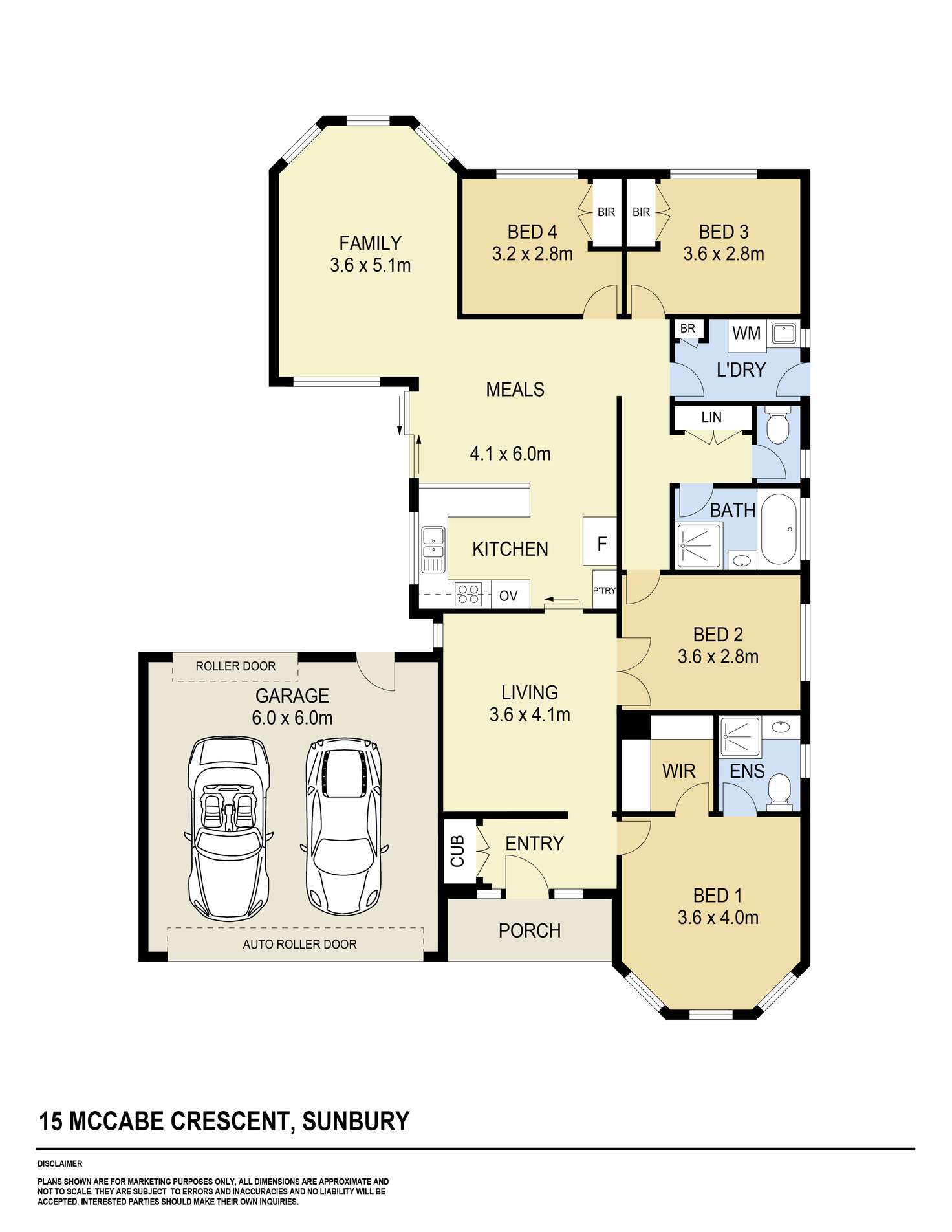 Floorplan of Homely house listing, 15 McCabe Crescent, Sunbury VIC 3429