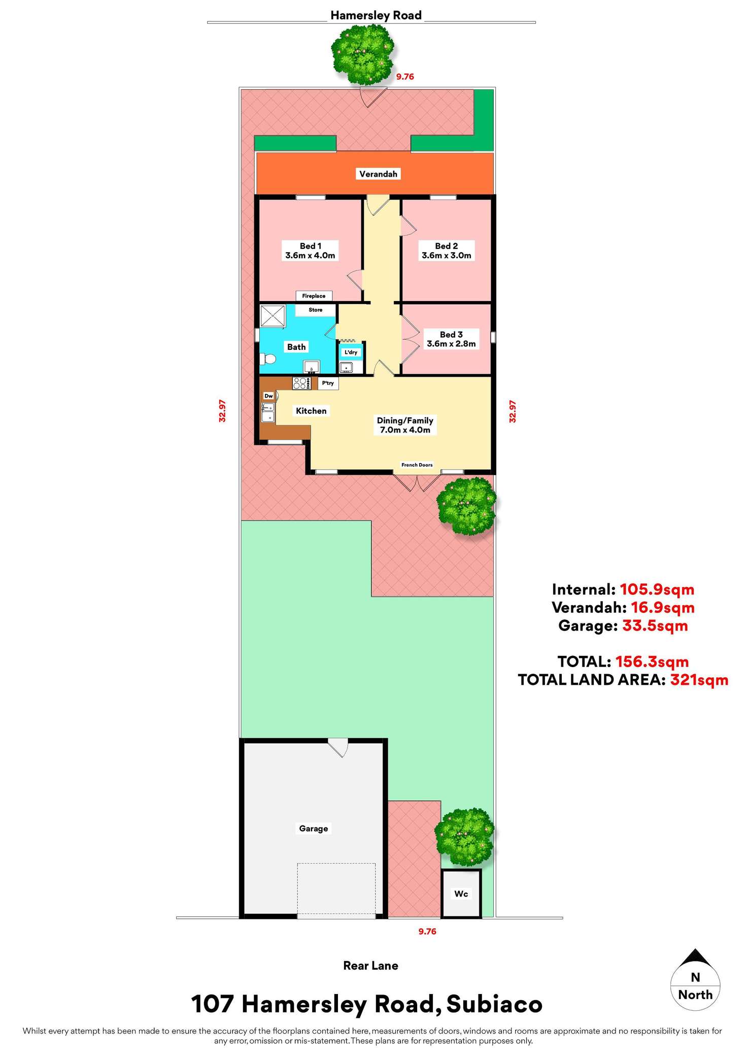 Floorplan of Homely house listing, 107 Hamersley Road, Subiaco WA 6008