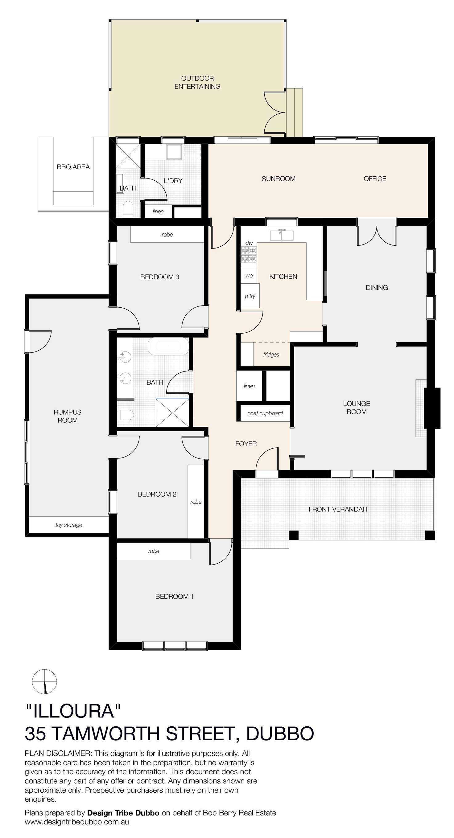 Floorplan of Homely house listing, 35 Tamworth Street, Dubbo NSW 2830