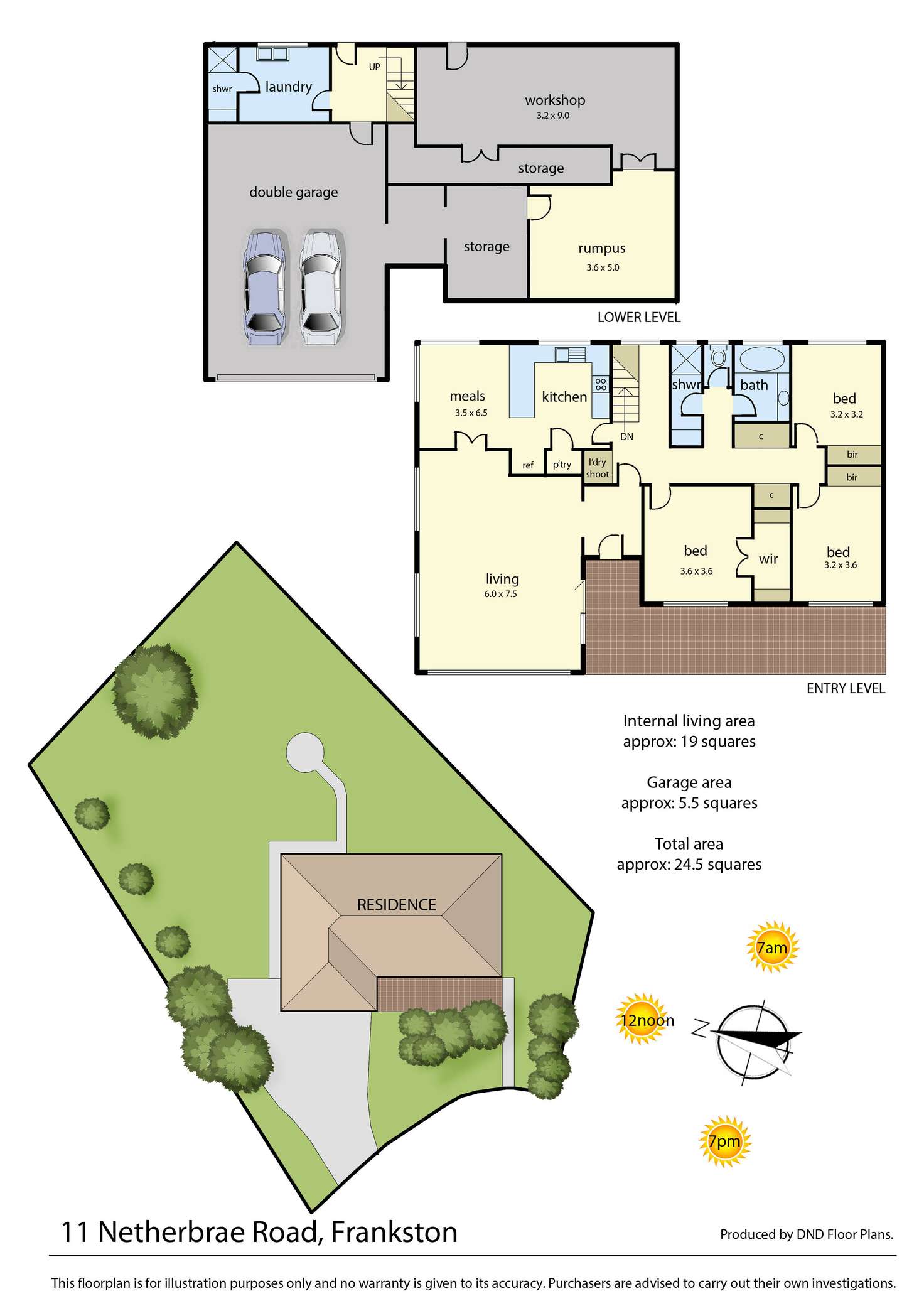 Floorplan of Homely house listing, 11 Netherbrae Road, Frankston VIC 3199