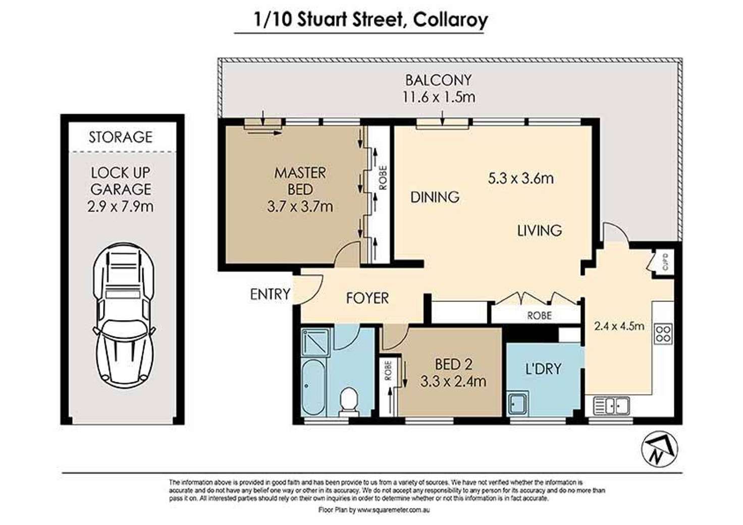 Floorplan of Homely unit listing, 1/12 Stuart Street, Collaroy NSW 2097