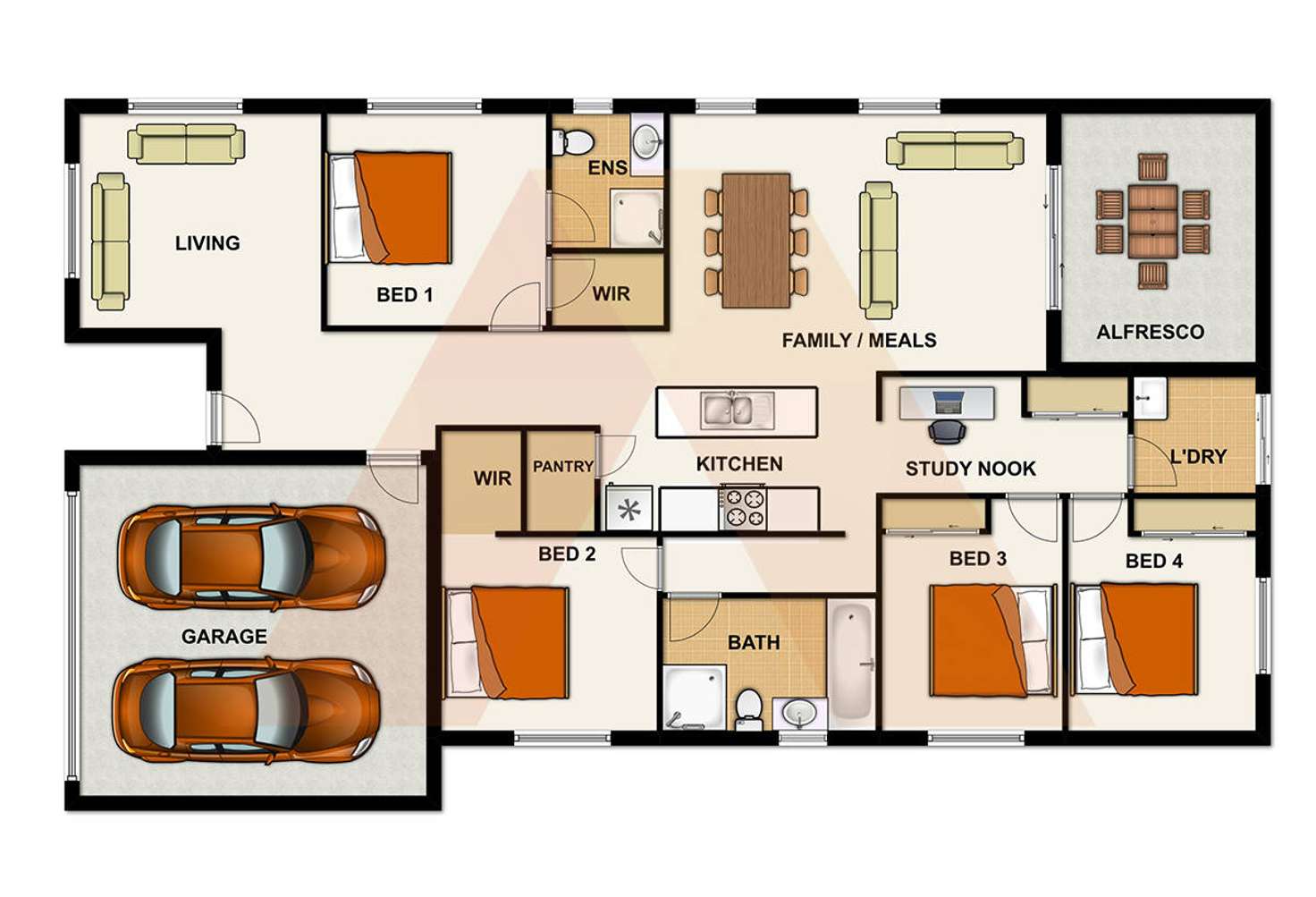 Floorplan of Homely house listing, 57 Mount Barney Crescent, Park Ridge QLD 4125