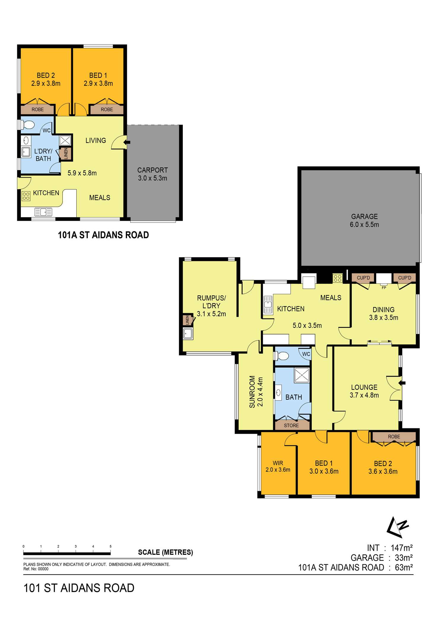 Floorplan of Homely house listing, 101 St Aidans Road, Kennington VIC 3550