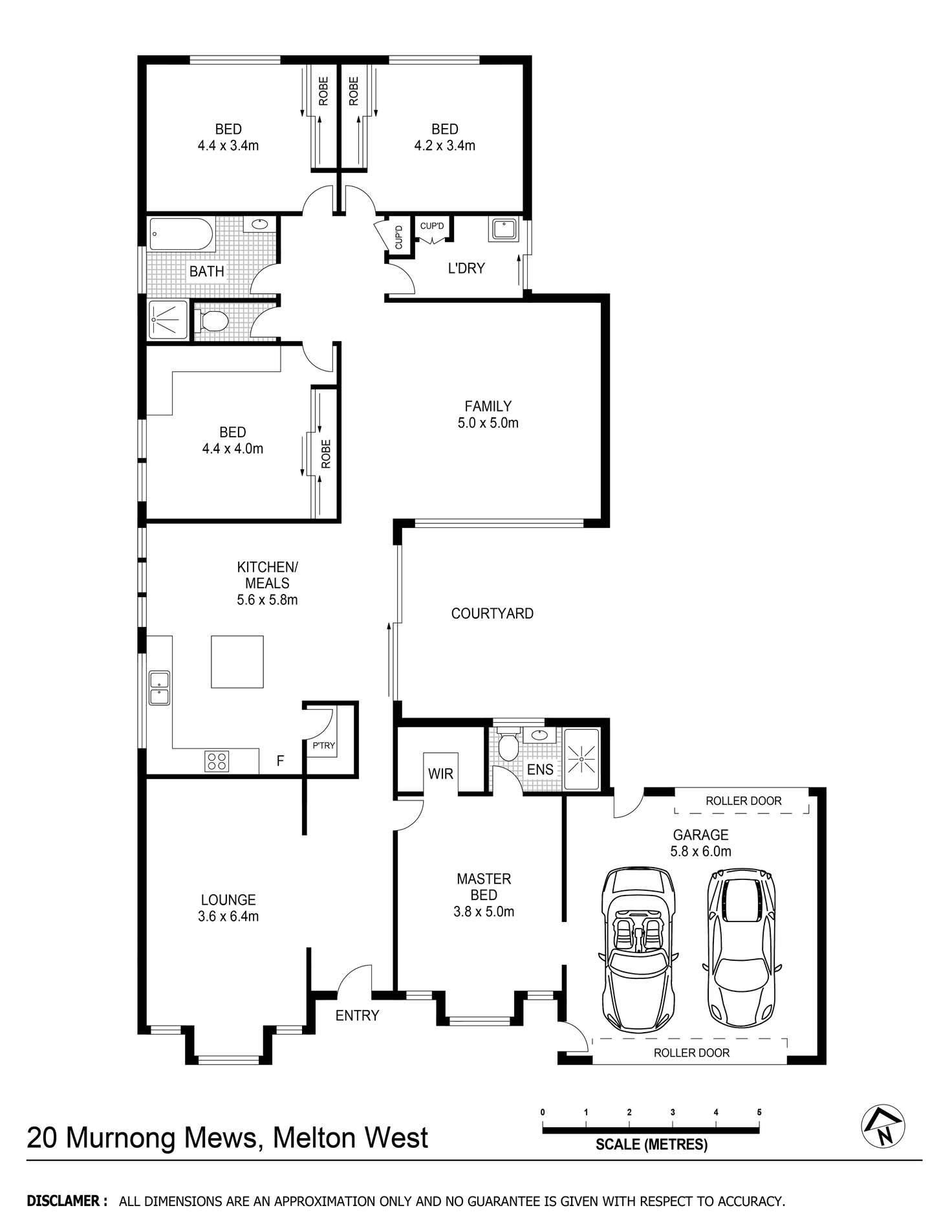 Floorplan of Homely house listing, 20 Murnong Mews, Harkness VIC 3337