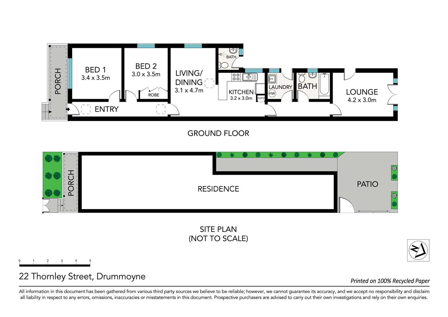 Floorplan of Homely house listing, 22 Thornley Street, Drummoyne NSW 2047