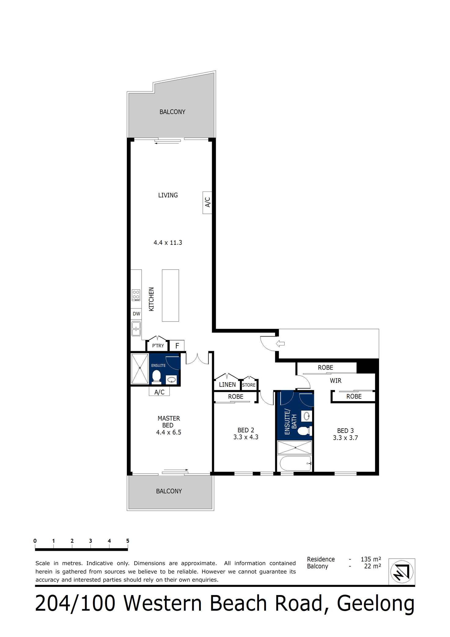 Floorplan of Homely apartment listing, 204/100 Western Beach Road, Geelong VIC 3220