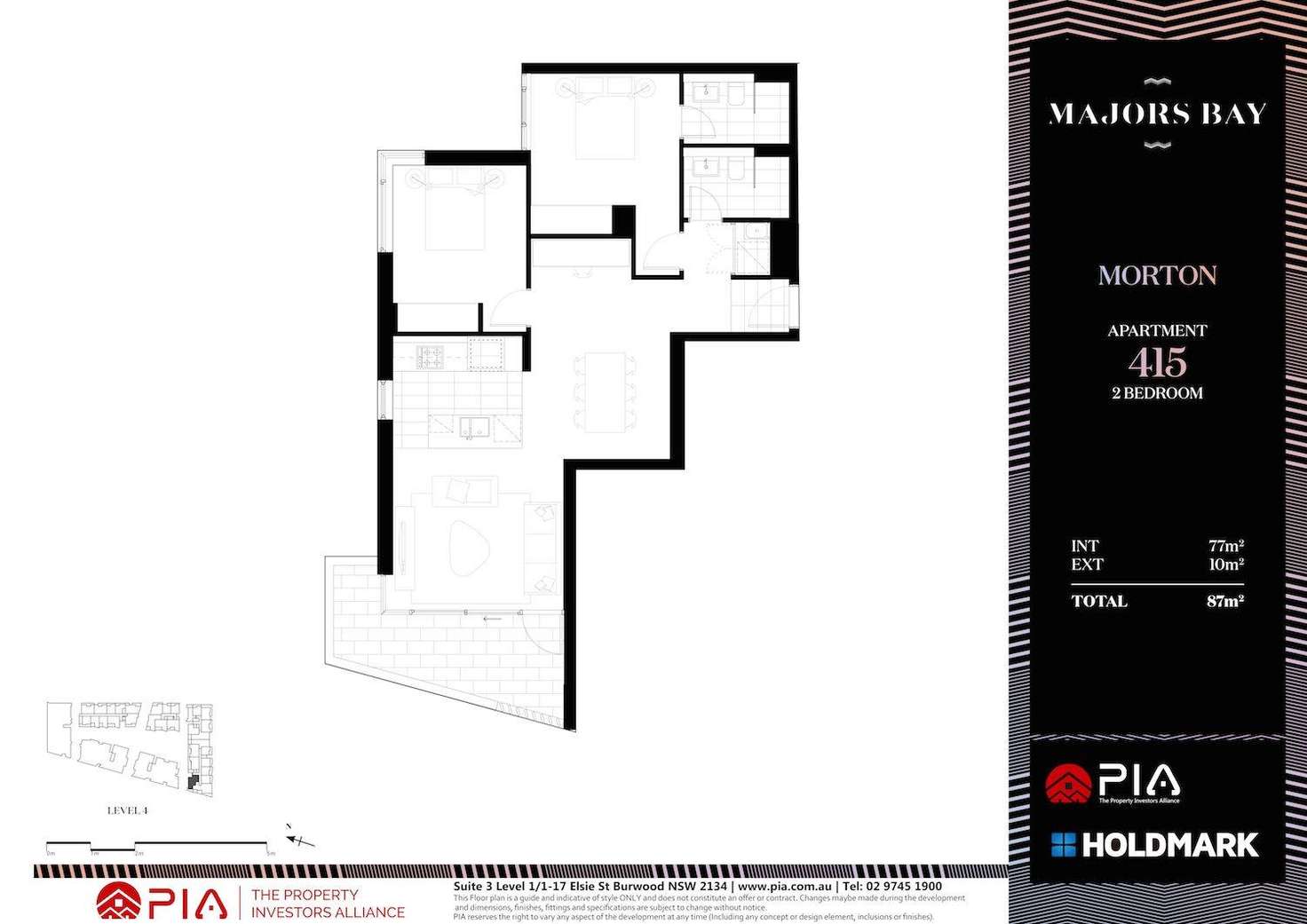 Floorplan of Homely apartment listing, 415/9 Edwin Street, Mortlake NSW 2137
