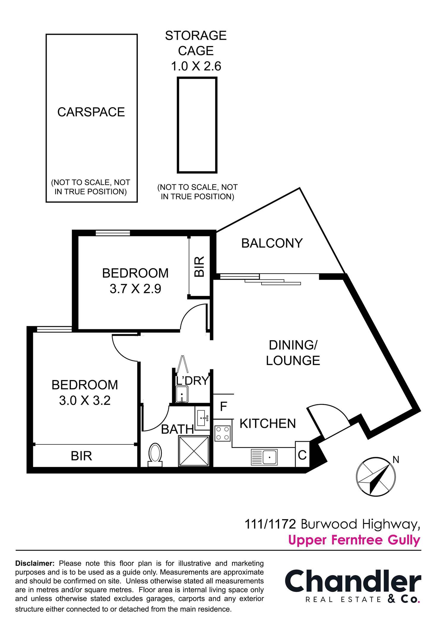 Floorplan of Homely apartment listing, 111/1172 Burwood Highway, Upper Ferntree Gully VIC 3156