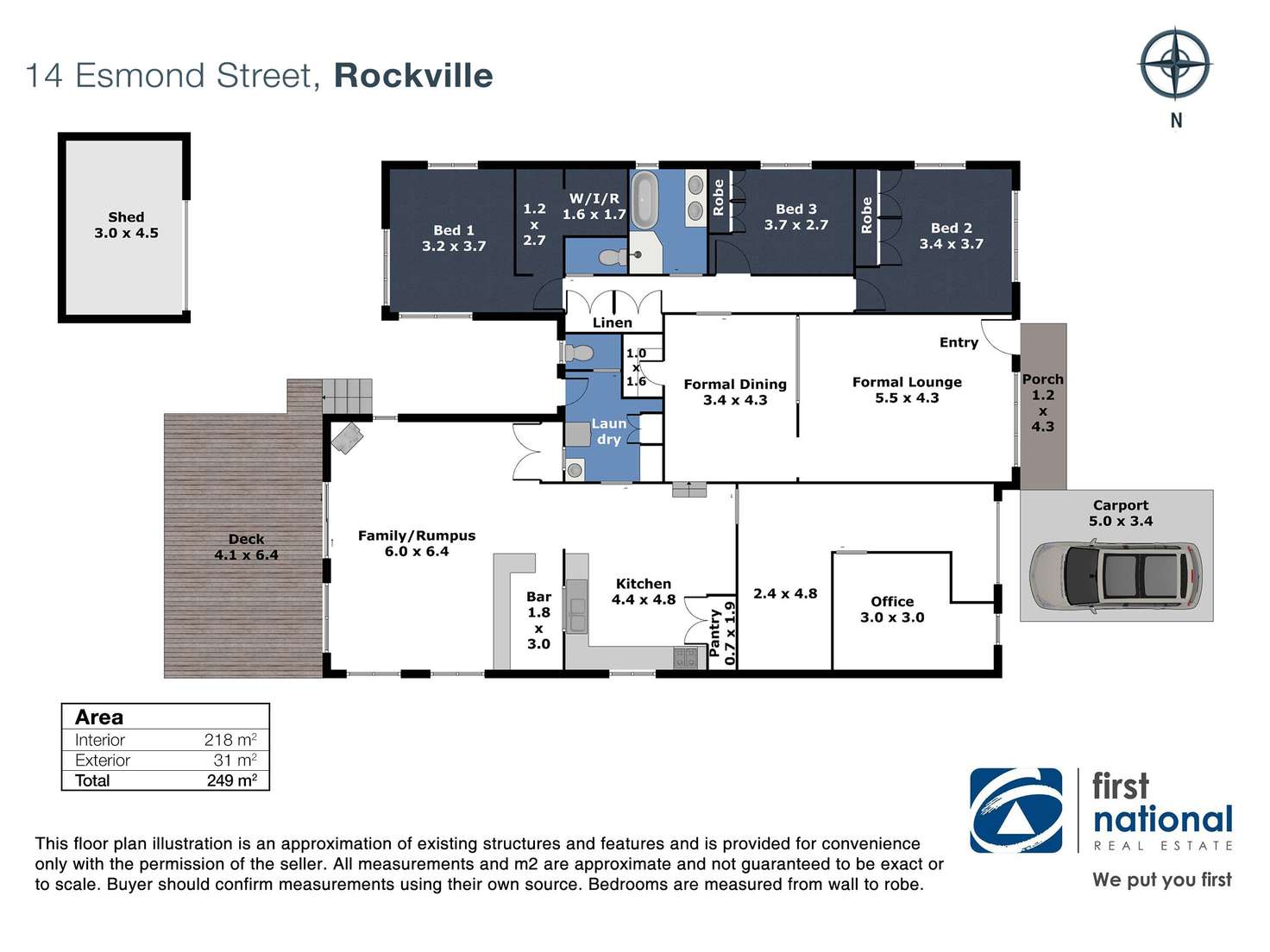 Floorplan of Homely house listing, 14 Esmond Street, Rockville QLD 4350