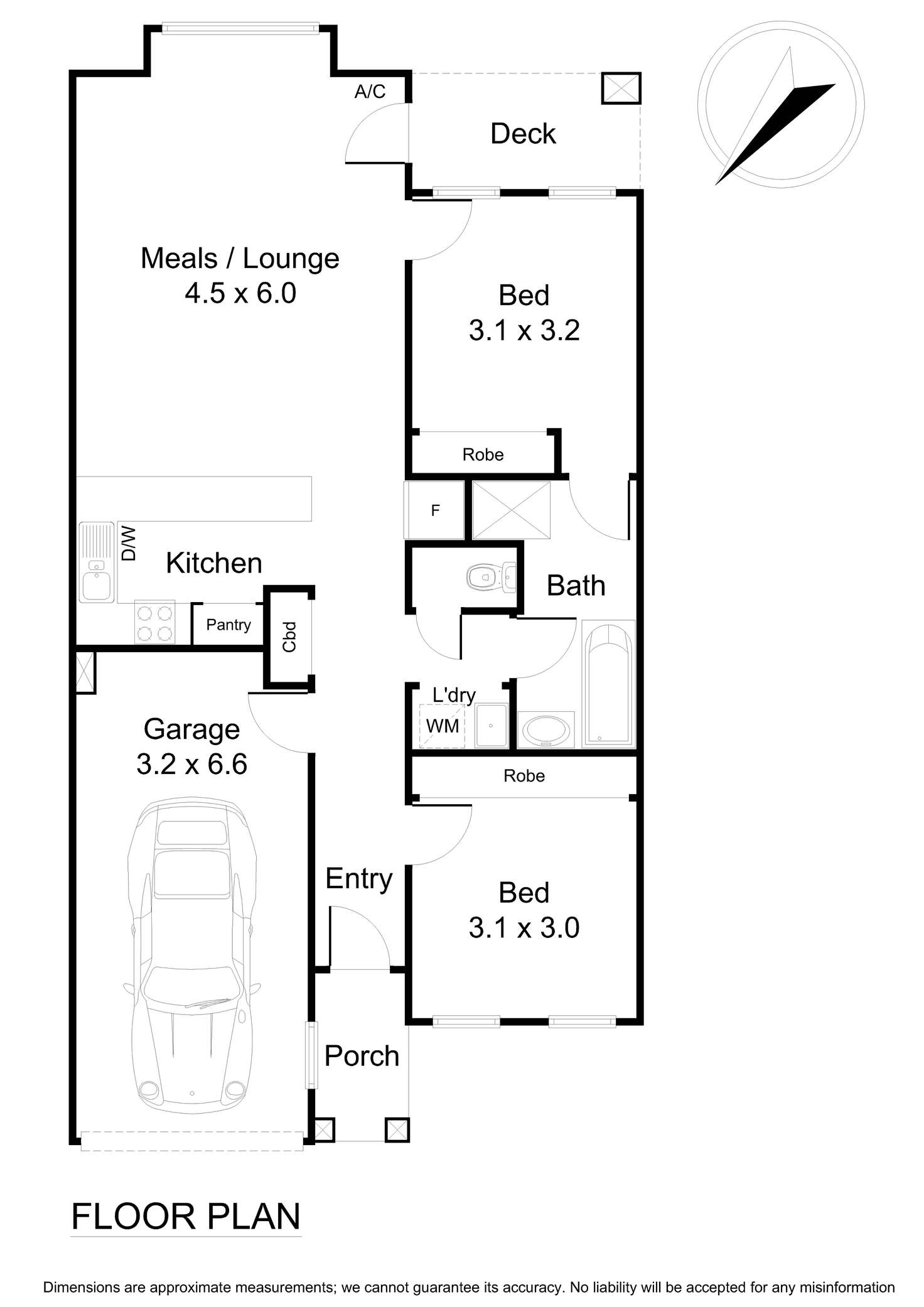 Floorplan of Homely unit listing, 2/105 Mountain Highway, Wantirna VIC 3152