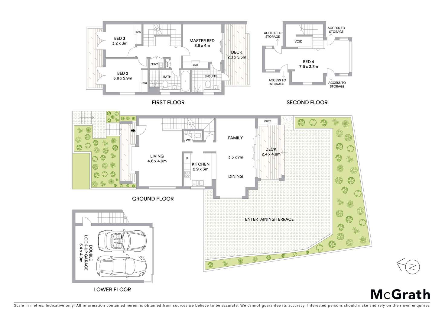 Floorplan of Homely townhouse listing, 1/9 Myrtle Street, Botany NSW 2019