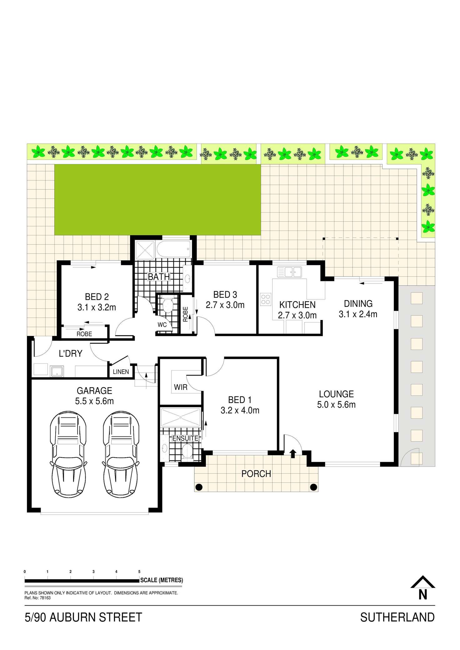 Floorplan of Homely villa listing, 5/90 Auburn Street, Sutherland NSW 2232