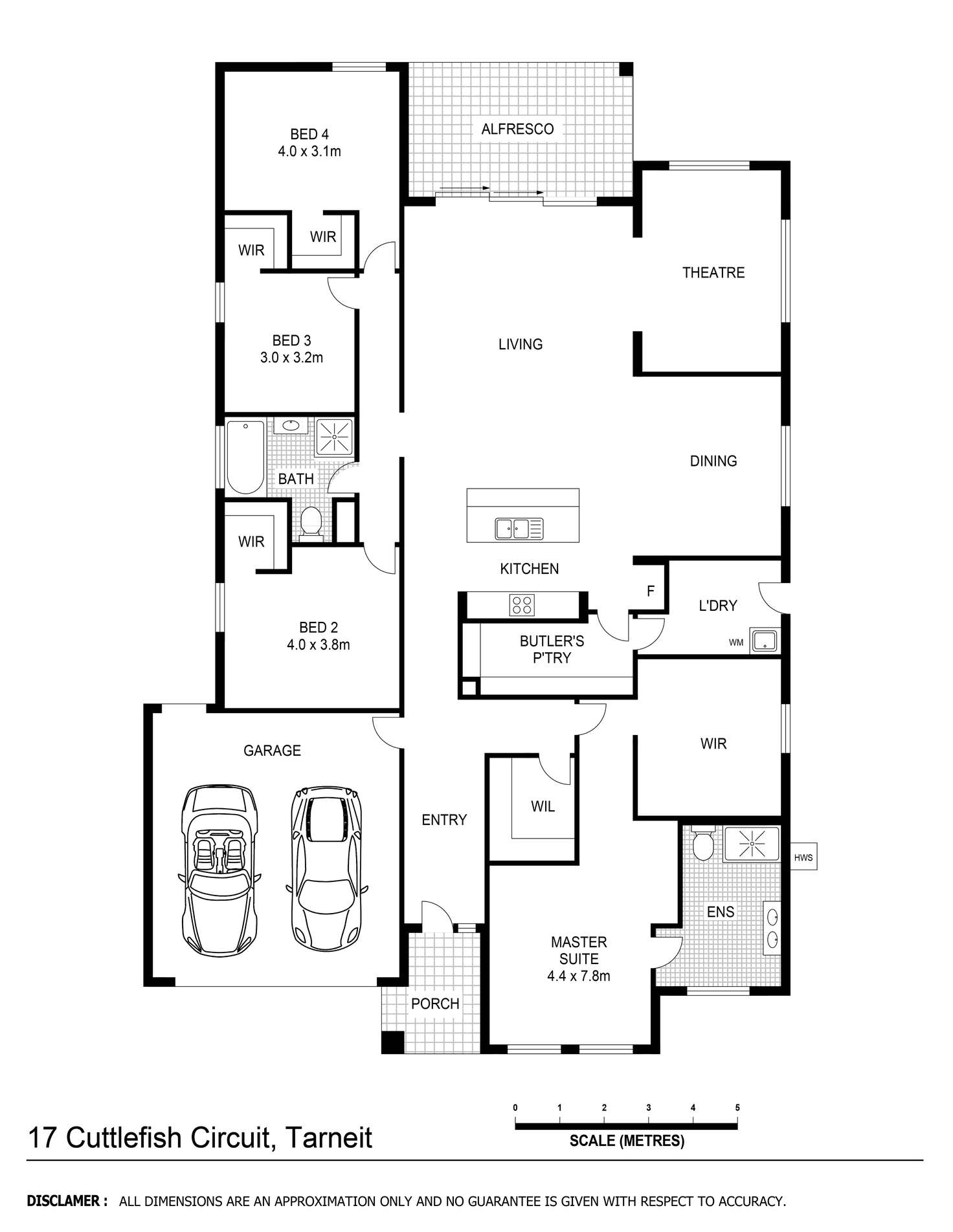 Floorplan of Homely house listing, 17 Cuttlefish Circuit, Tarneit VIC 3029