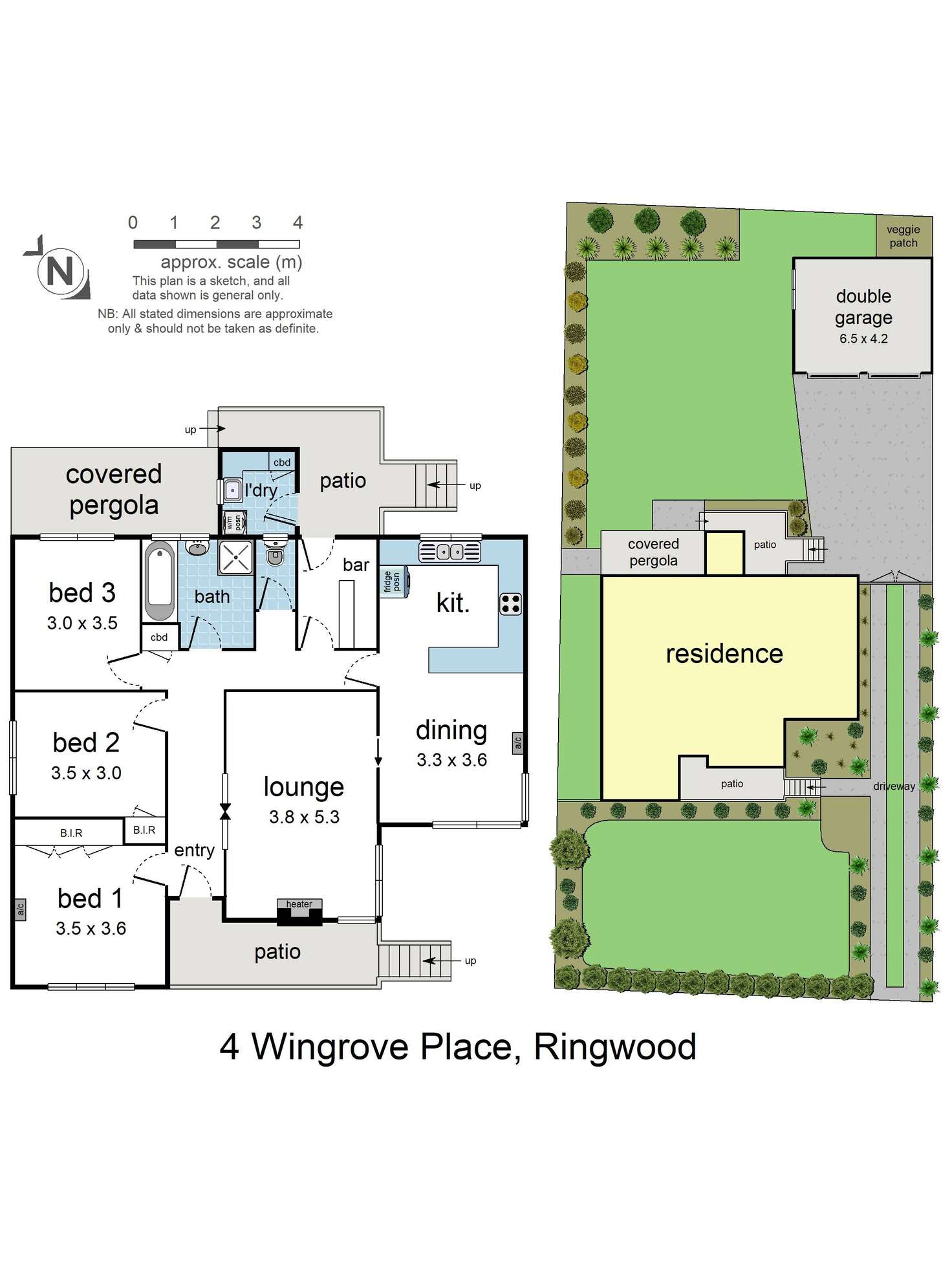 Floorplan of Homely house listing, 4 Wingrove Place, Ringwood VIC 3134