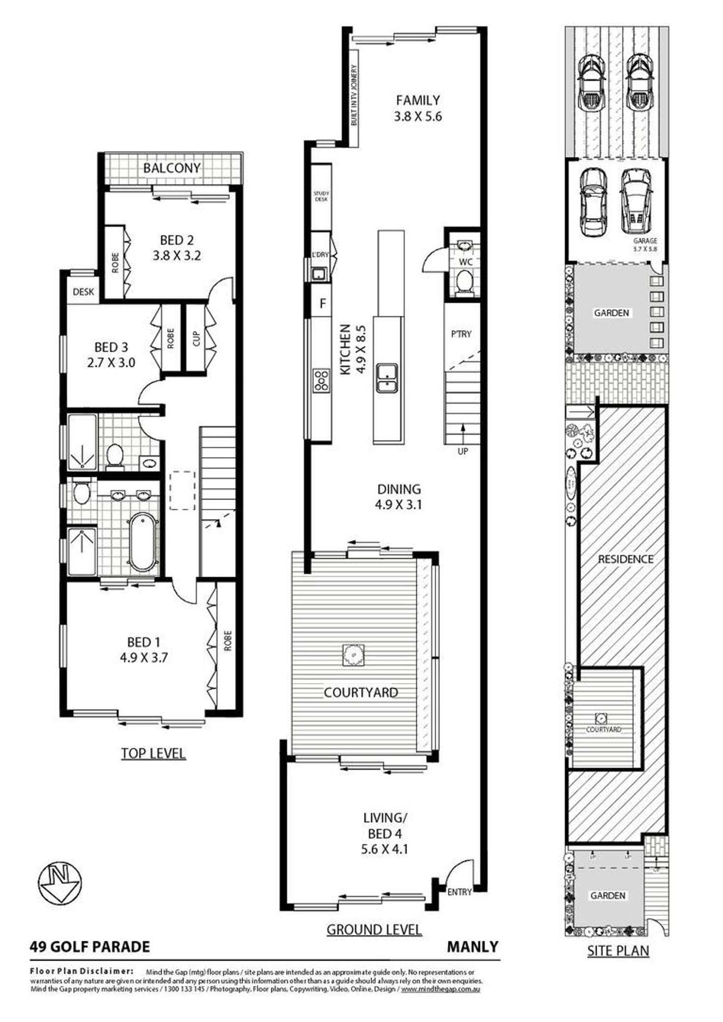 Floorplan of Homely house listing, 49 Golf Parade, Manly NSW 2095