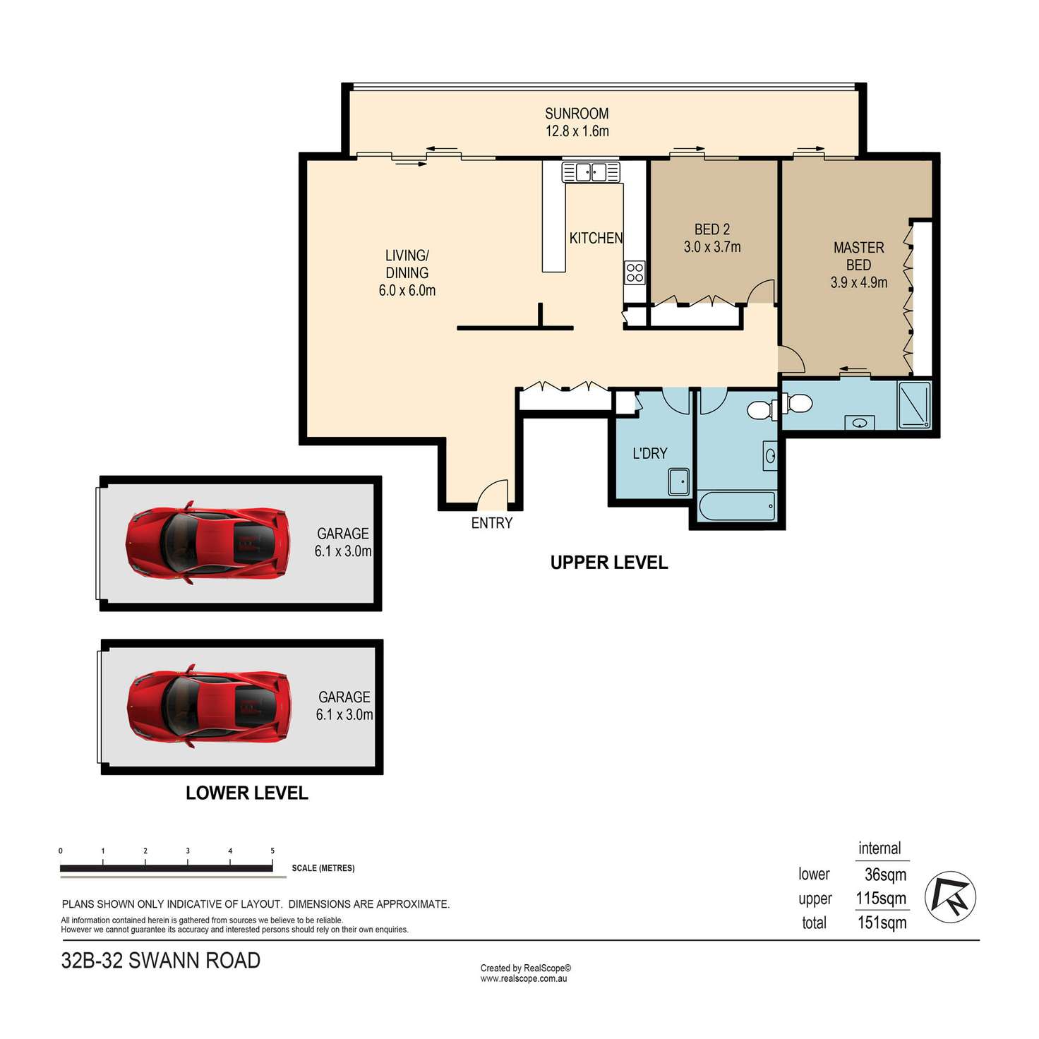 Floorplan of Homely unit listing, 32b/32 Swann Road, Taringa QLD 4068